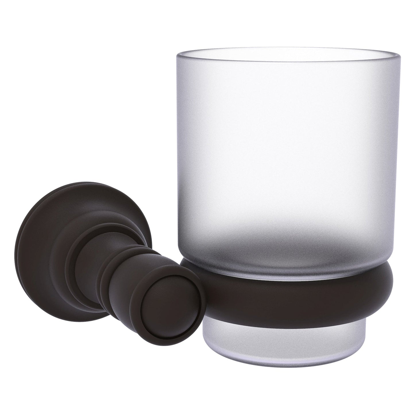 Allied Brass Carolina 4.3" x 4" Oil Rubbed Bronze Solid Brass Wall-Mounted Tumbler Holder