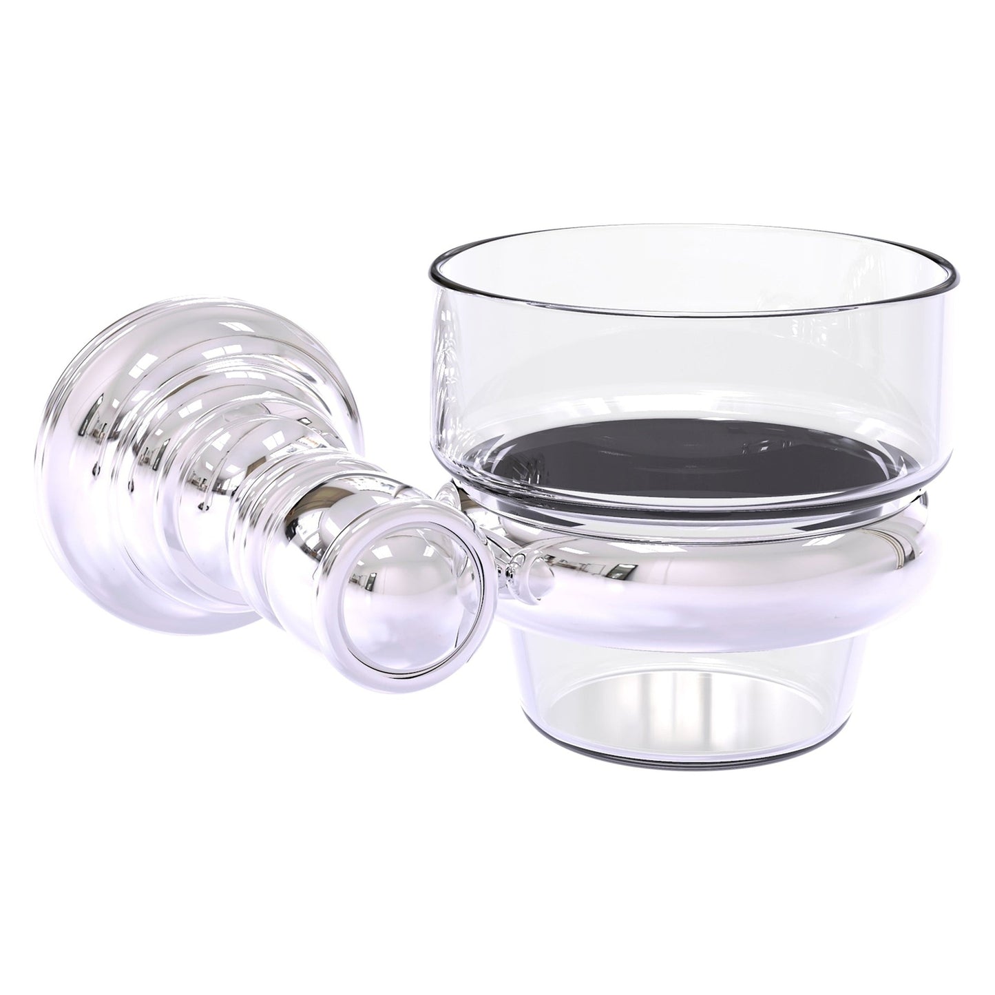 Allied Brass Carolina 4.3" x 4" Polished Chrome Solid Brass Wall-Mounted Votive Candle Holder