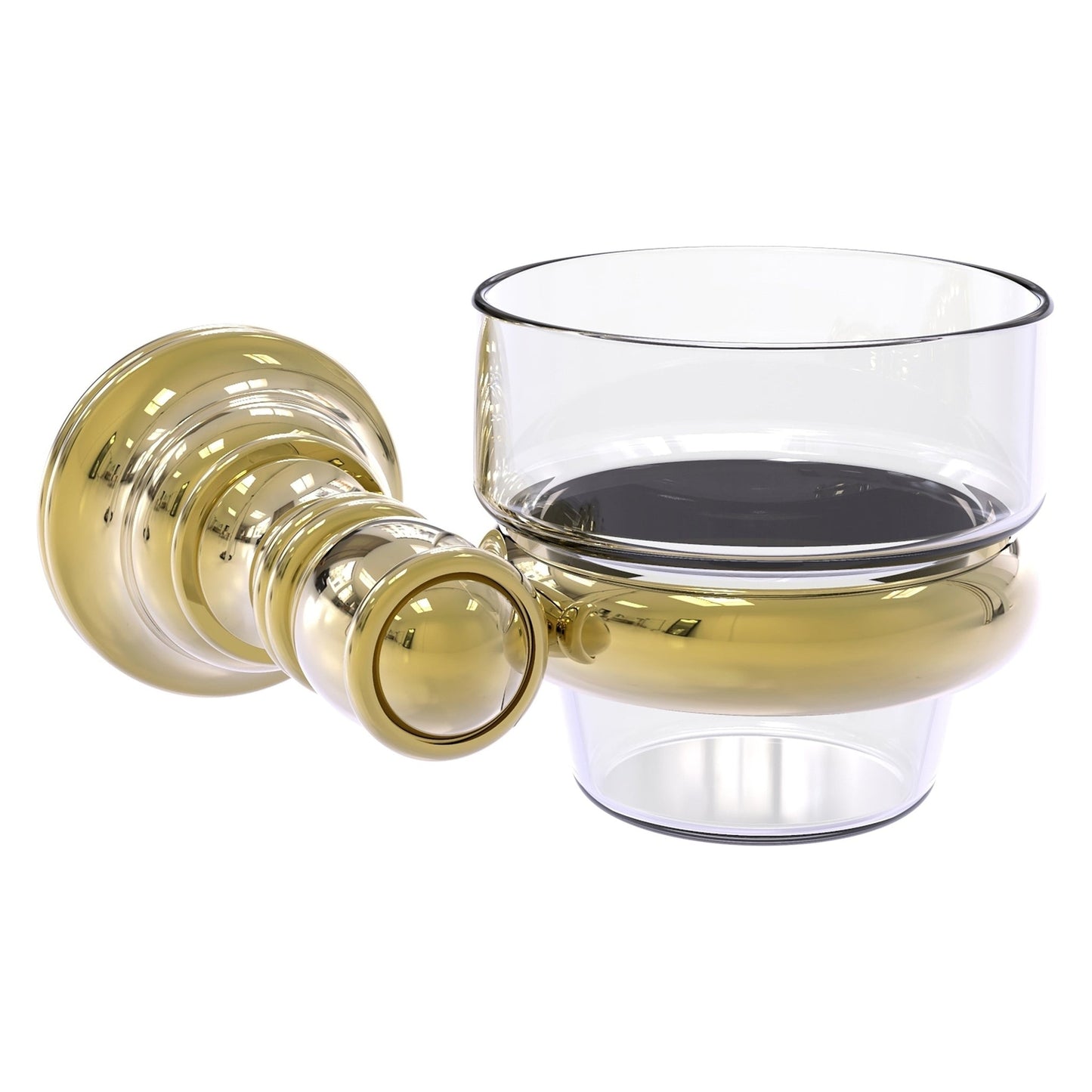 Allied Brass Carolina 4.3" x 4" Unlacquered Brass Solid Brass Wall-Mounted Votive Candle Holder
