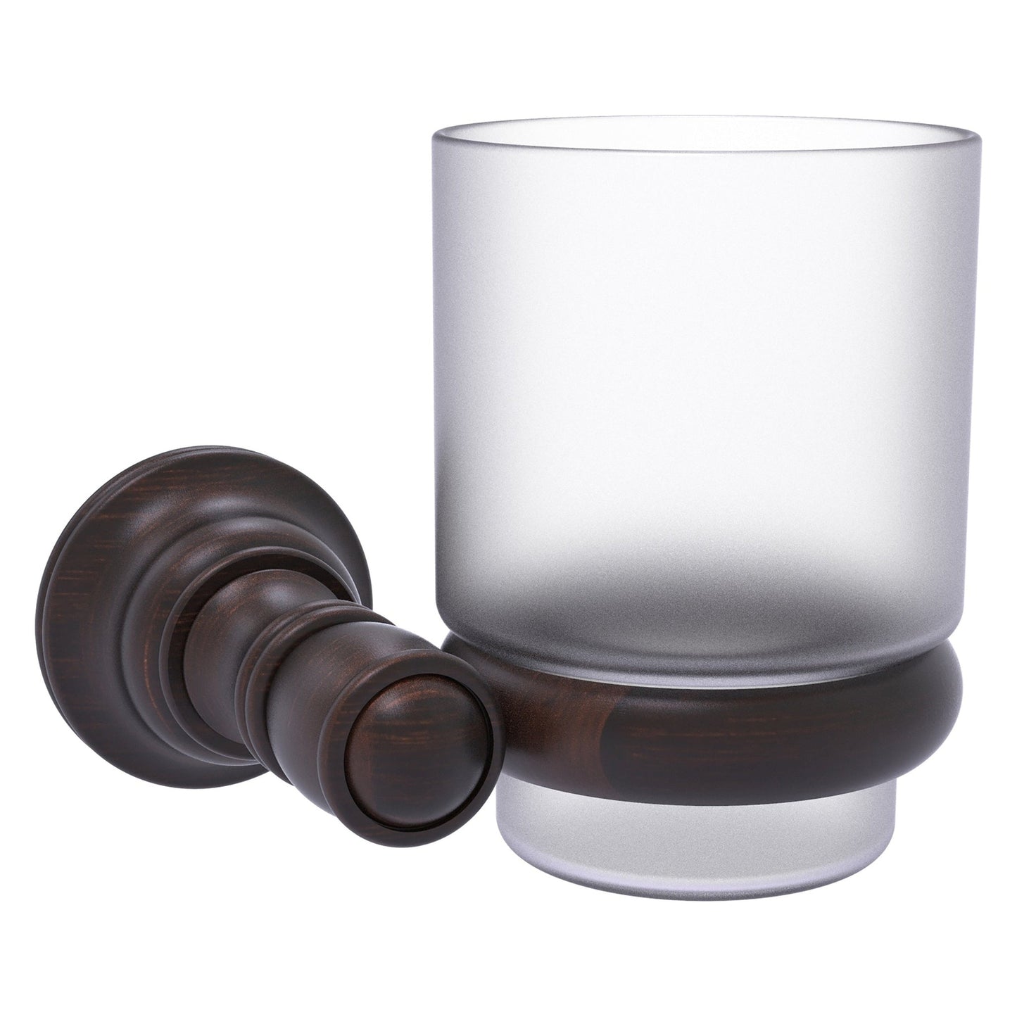 Allied Brass Carolina 4.3" x 4" Venetian Bronze Solid Brass Wall-Mounted Tumbler Holder