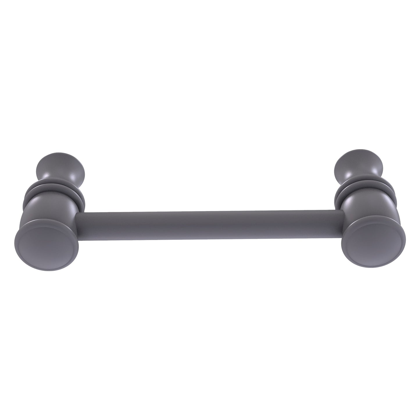Allied Brass Carolina 4.8" x 1.7" Matte Gray Solid Brass Cabinet Pull