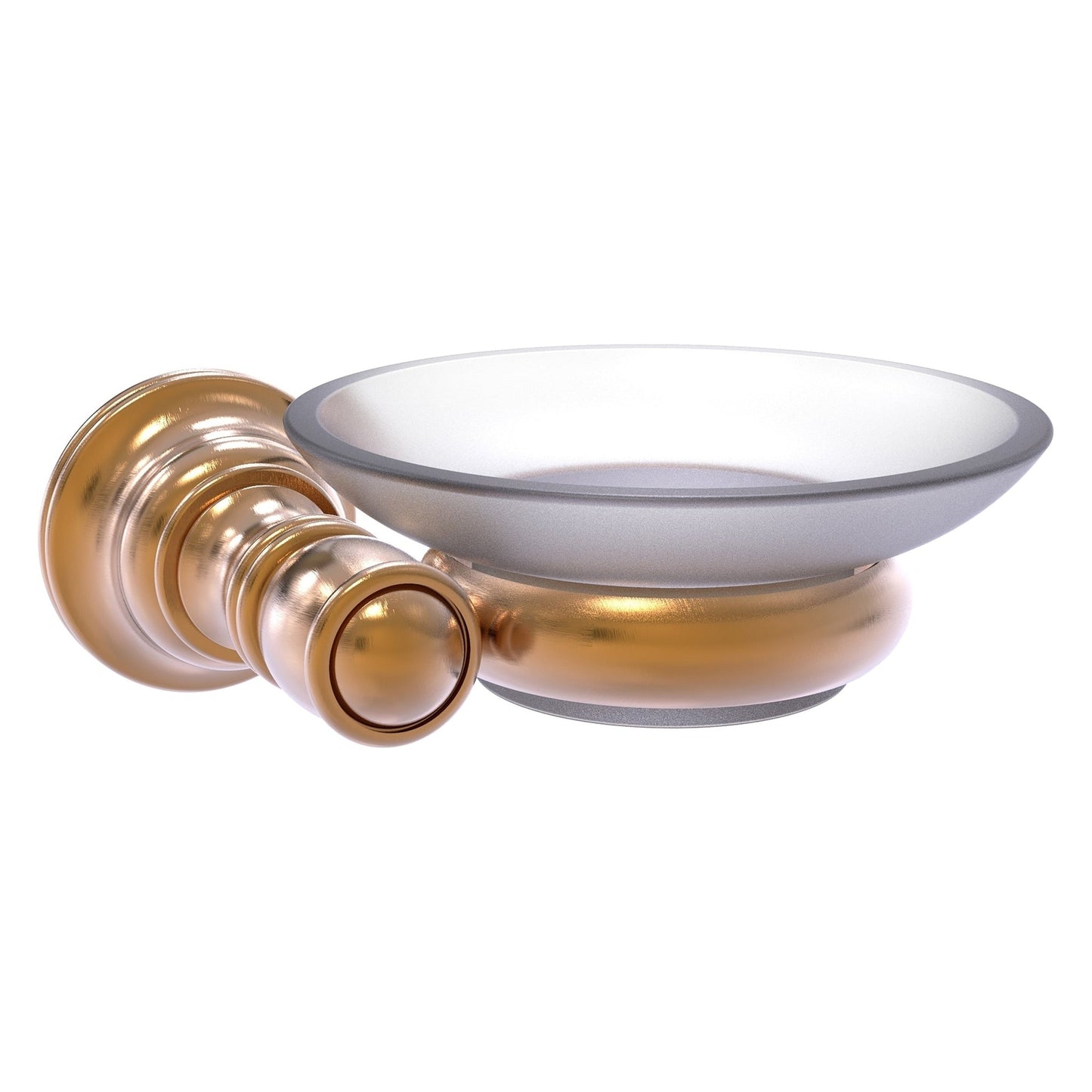 Allied Brass Carolina 5" x 4.6" Brushed Bronze Solid Brass Wall-Mounted Soap Dish