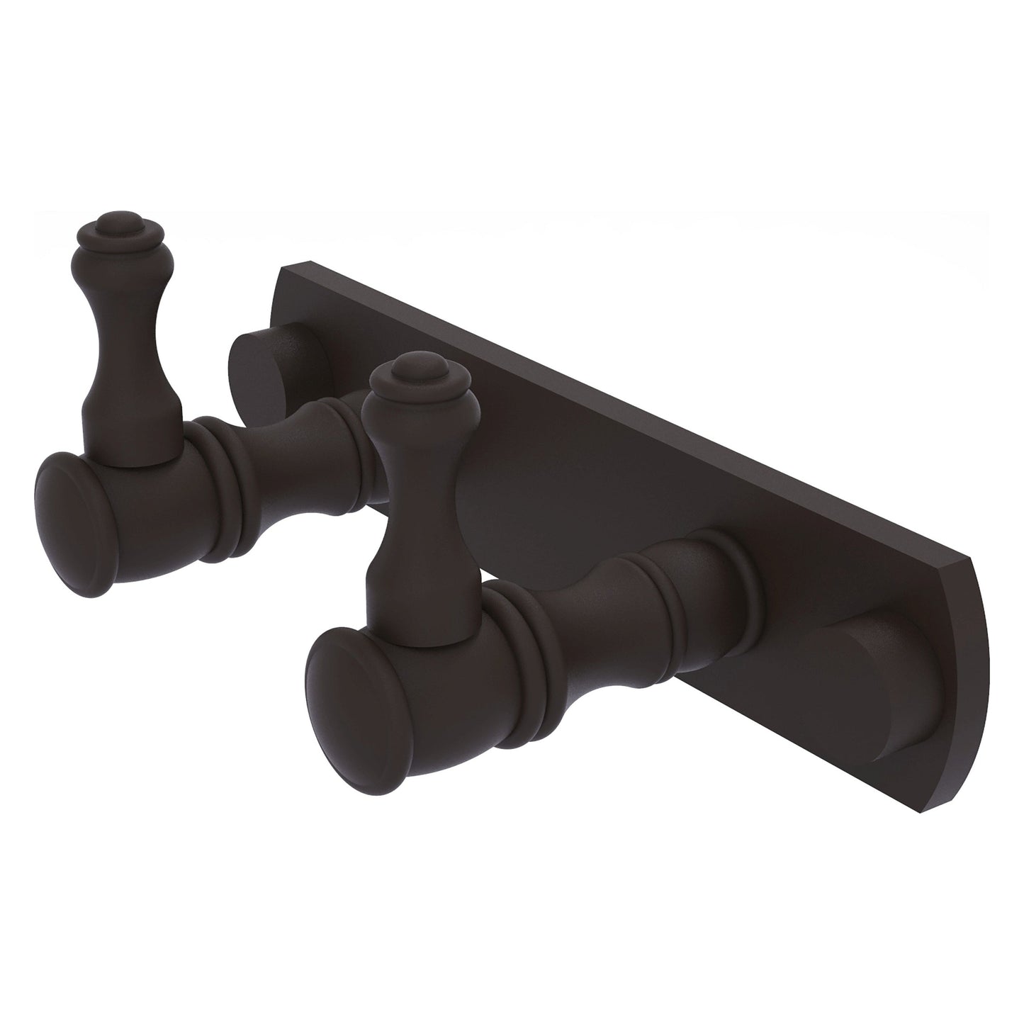 Allied Brass Carolina 5.5" x 2.4" Oil Rubbed Bronze Solid Brass 2-Position Multi Hook
