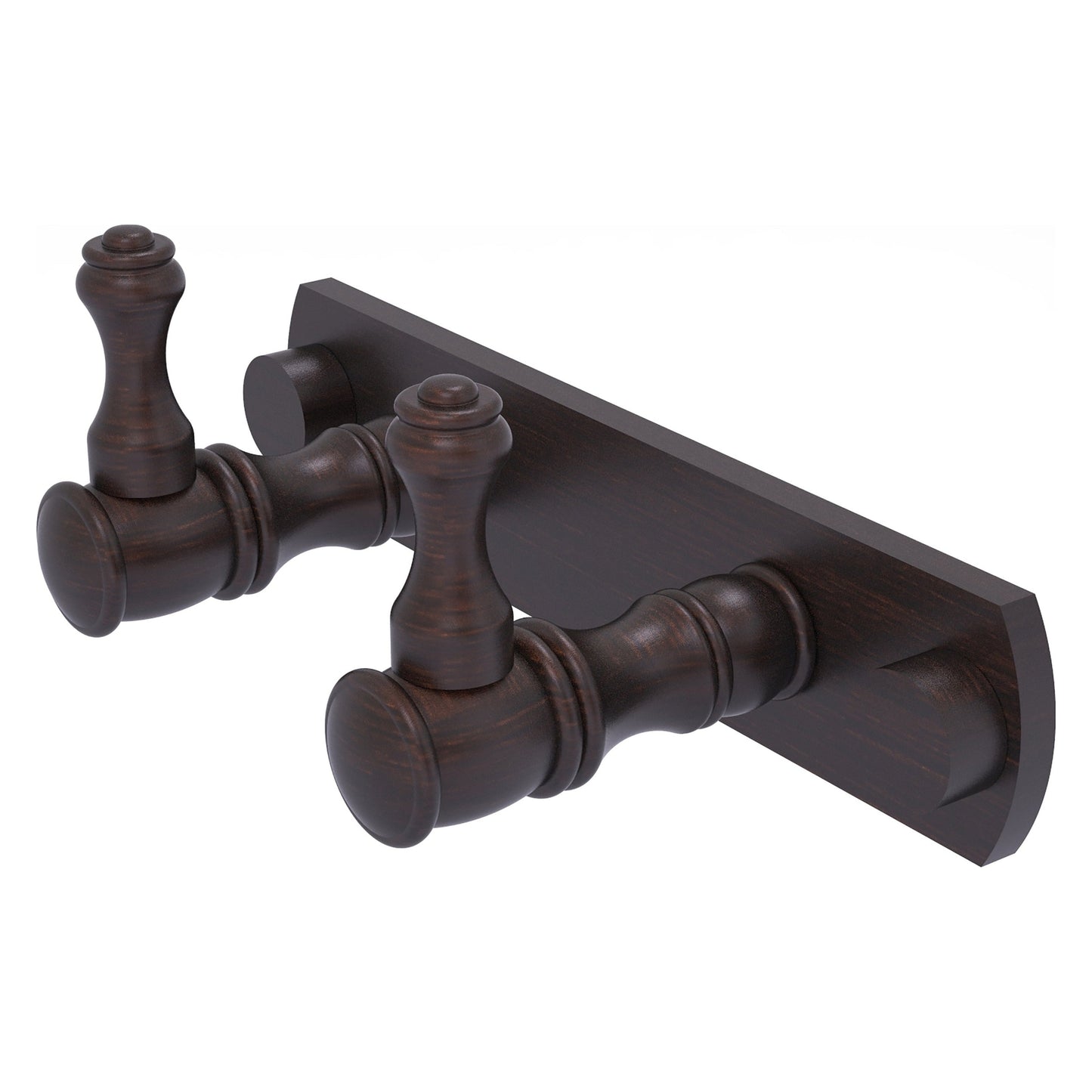 Allied Brass Carolina 5.5" x 2.4" Venetian Bronze Solid Brass 2-Position Multi Hook
