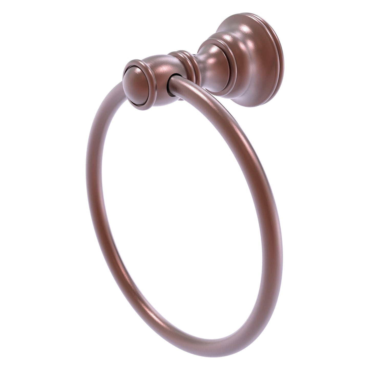 Allied Brass Carolina 6" x 3.285" Antique Copper Solid Brass Towel Ring