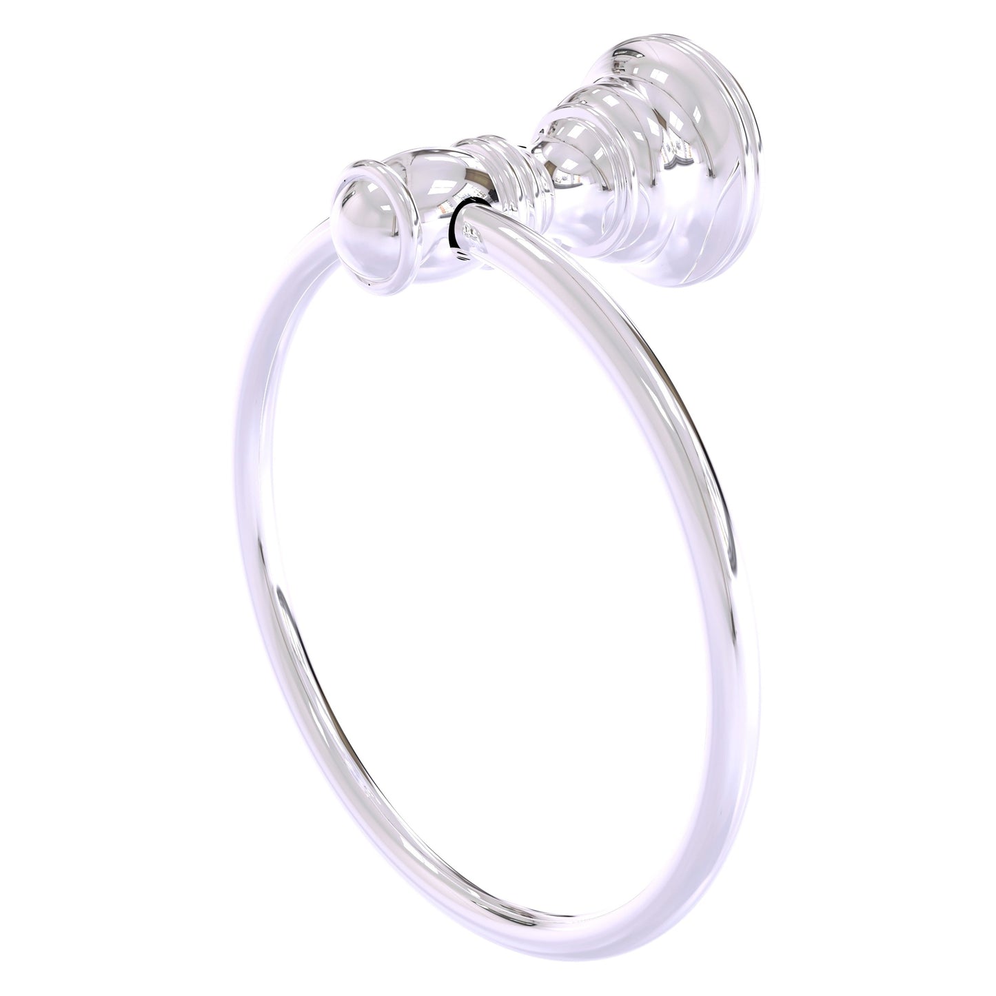 Allied Brass Carolina 6" x 3.285" Polished Chrome Solid Brass Towel Ring