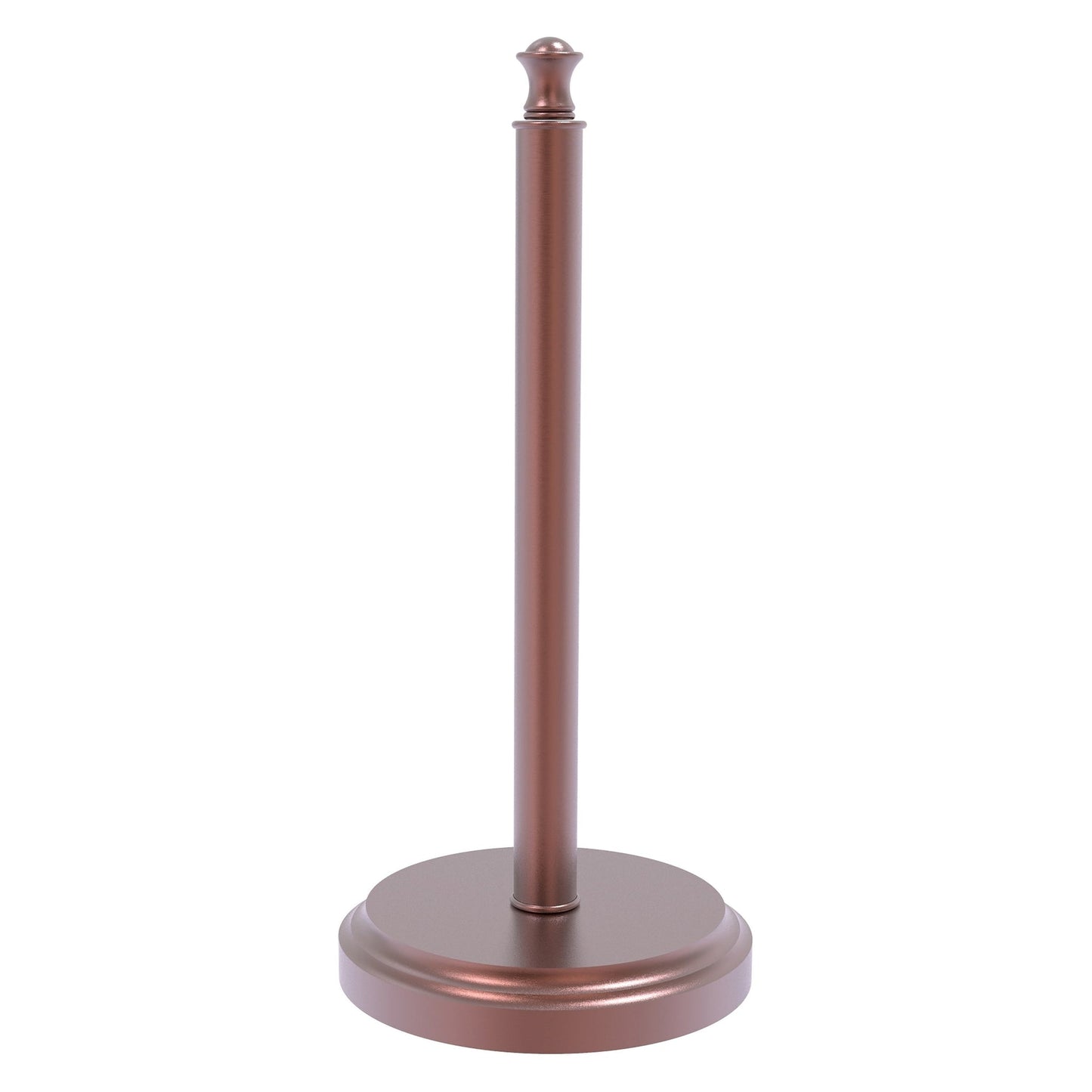 Allied Brass Carolina 6.5" x 6.5" Antique Copper Solid Brass Countertop Paper Towel Stand