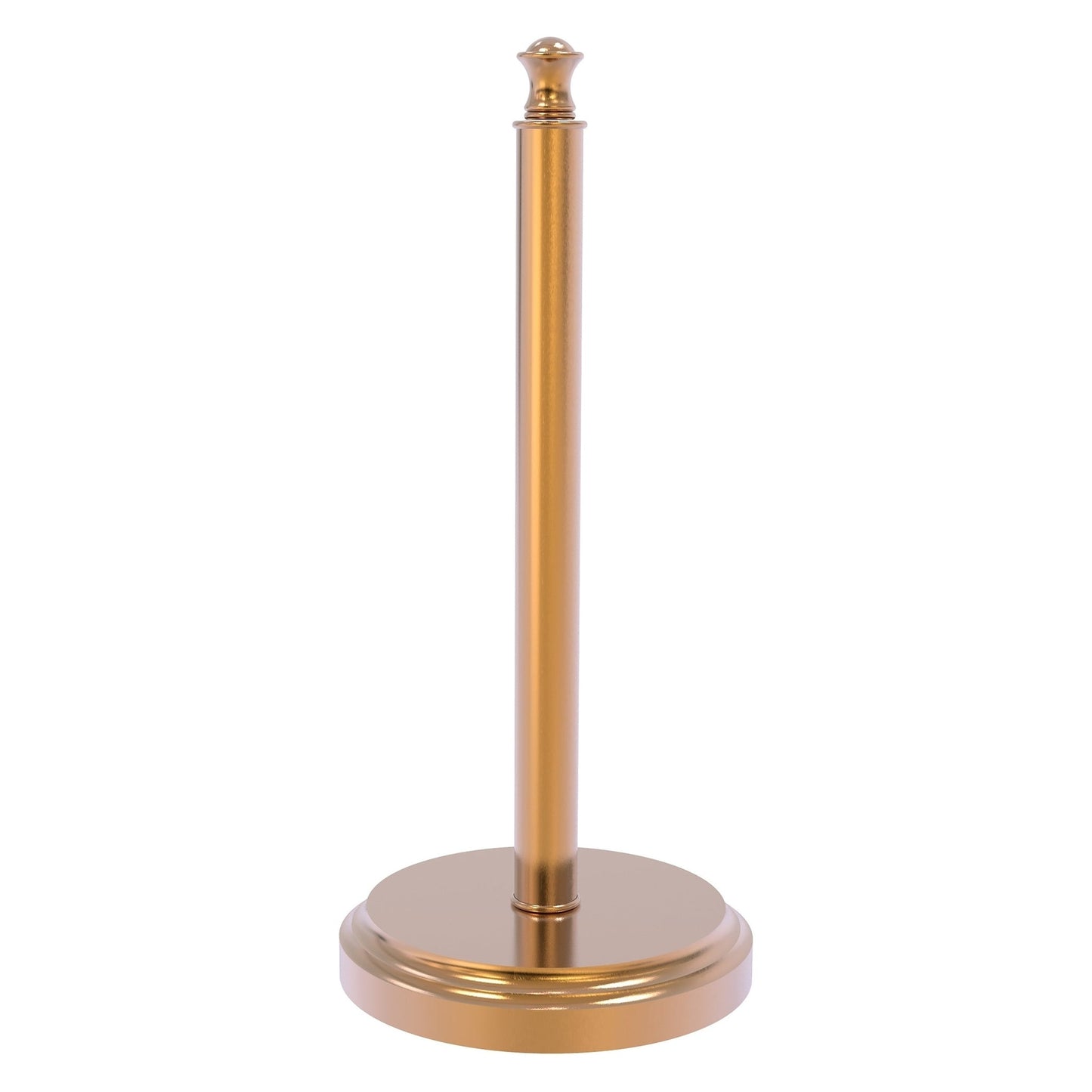 Allied Brass Carolina 6.5" x 6.5" Brushed Bronze Solid Brass Countertop Paper Towel Stand