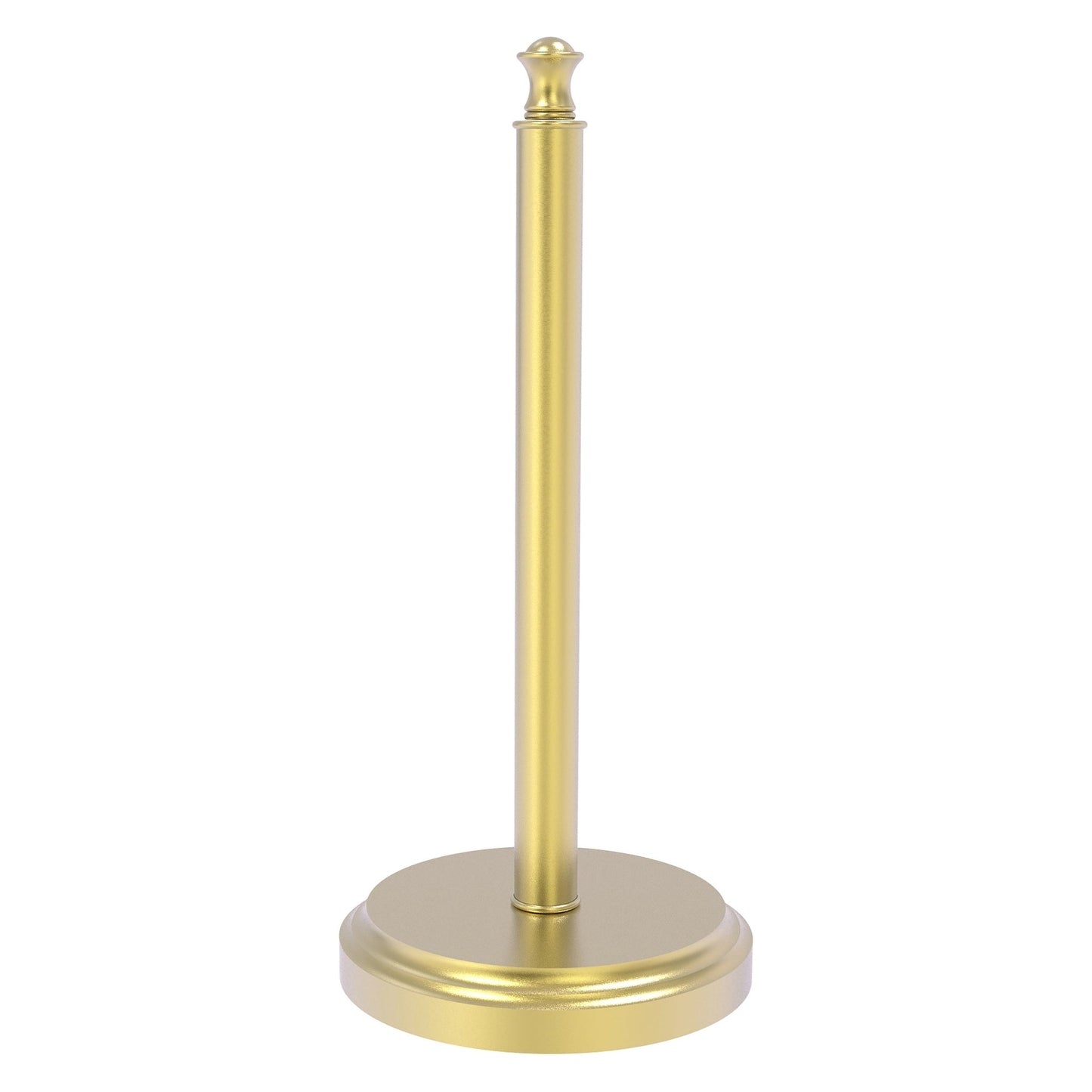 Allied Brass Carolina 6.5" x 6.5" Satin Brass Solid Brass Countertop Paper Towel Stand