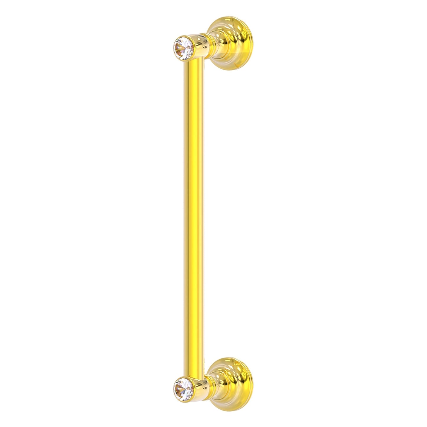 Allied Brass Carolina Crystal 14" x 3.6" Polished Brass Solid Brass Door Pull
