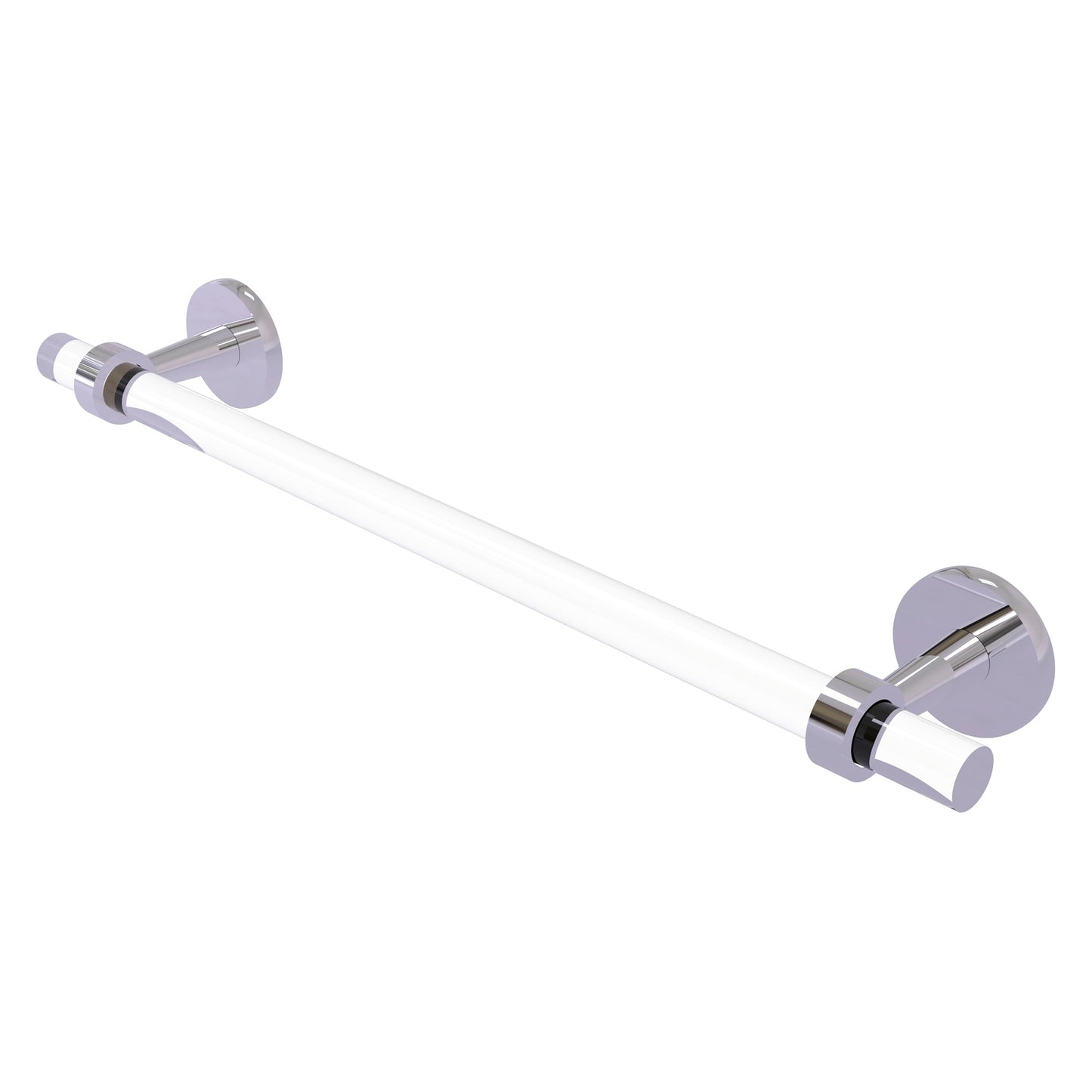 Allied Brass Clearview 22" x 2.6" Polished Chrome Solid Brass Towel Bar
