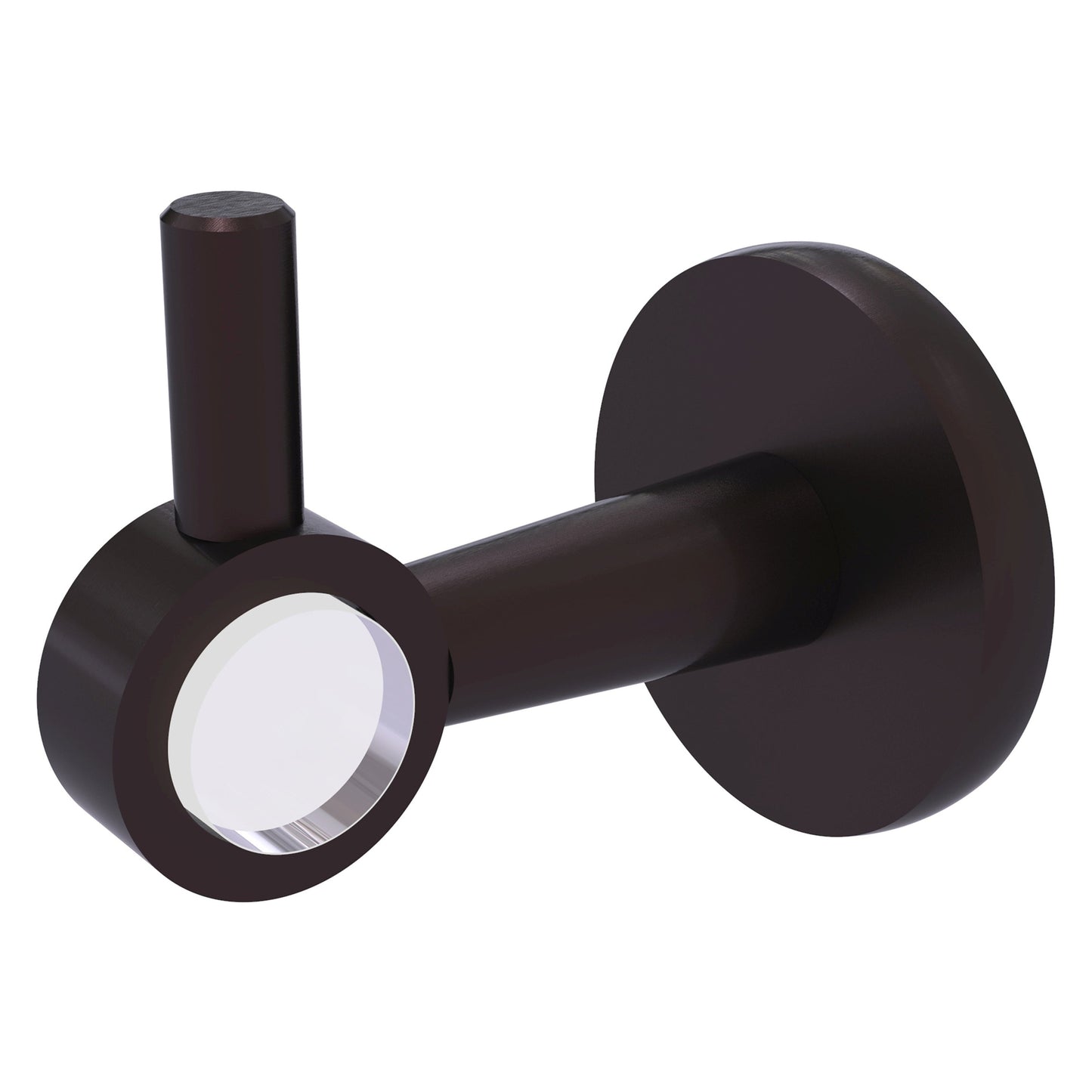 Allied Brass Clearview 2.64" x 3.84" Antique Bronze Solid Brass Robe Hook