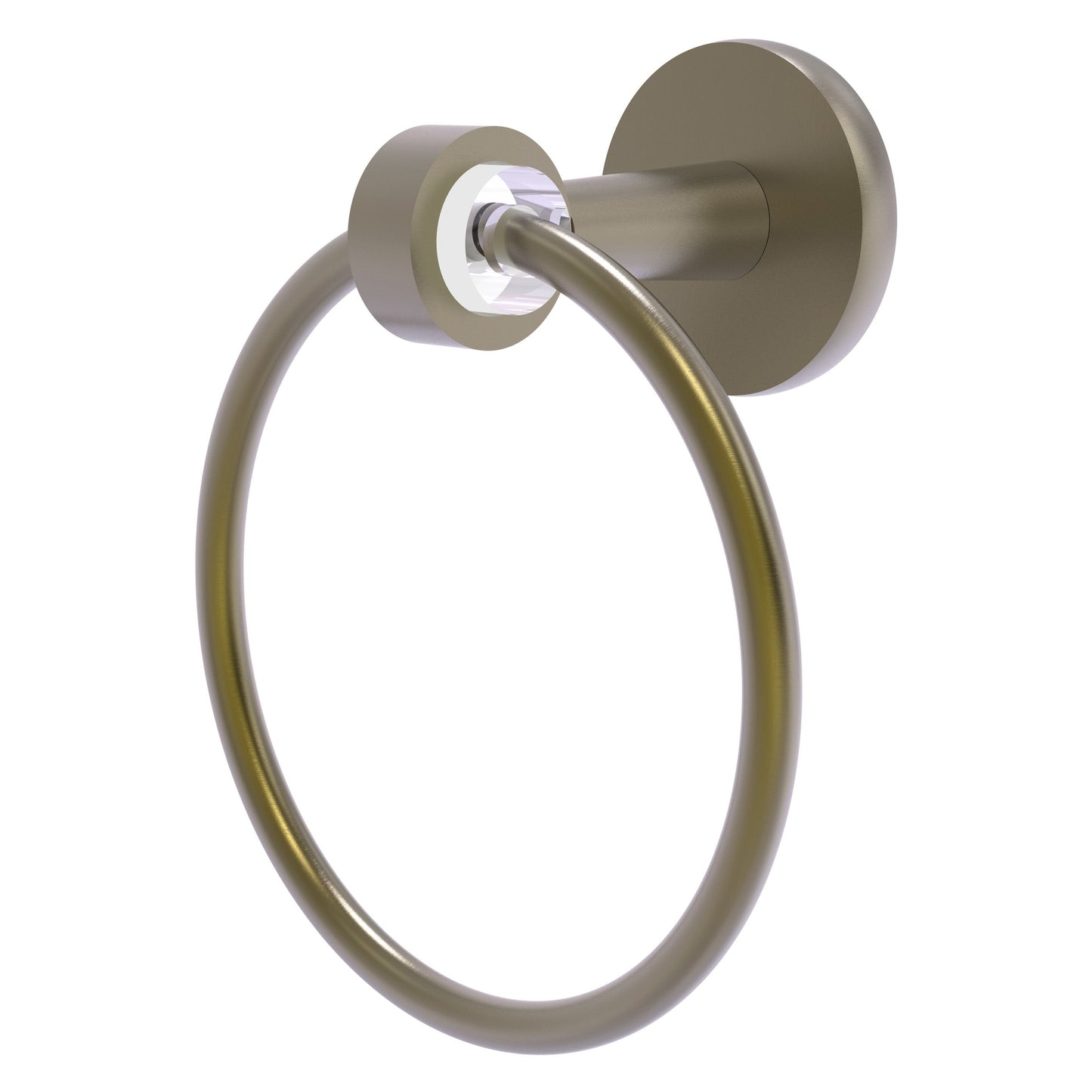 Allied Brass Clearview 6" x 3.84" Antique Brass Solid Brass Towel Ring