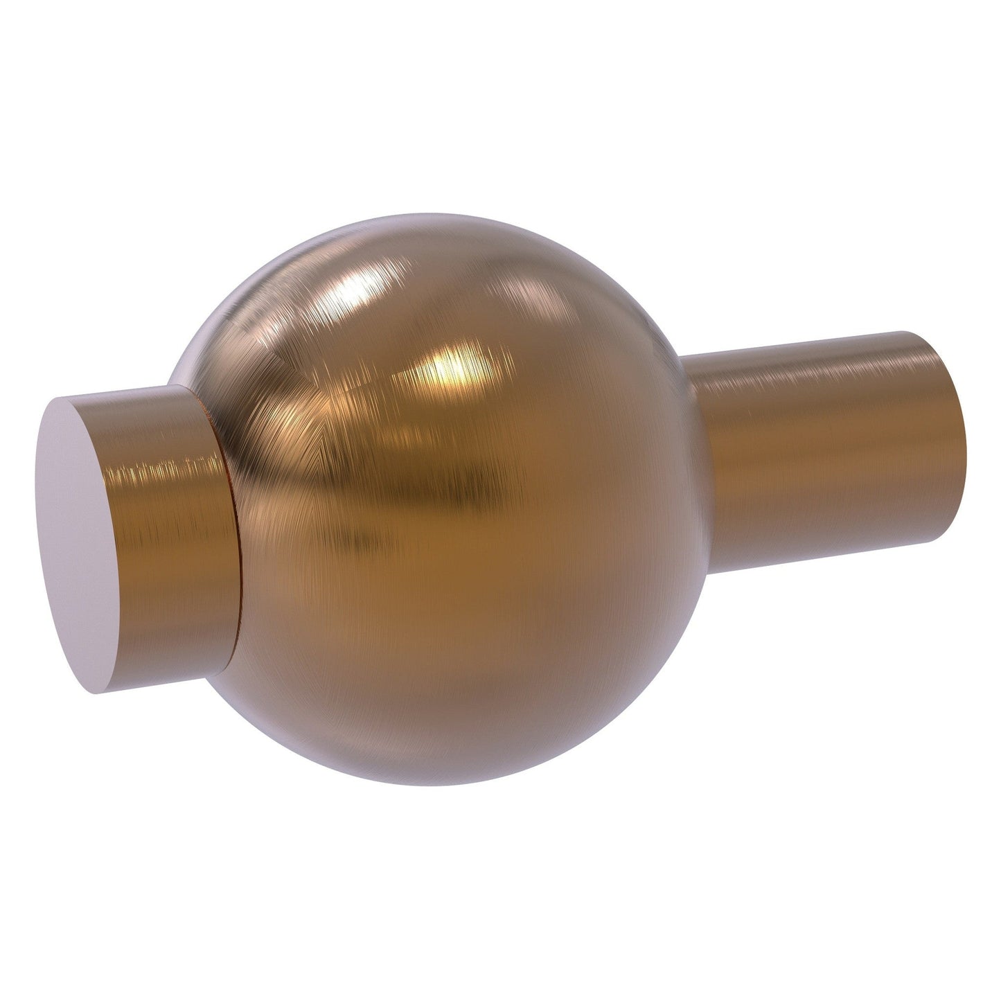 Allied Brass D-10 1.25" x 1.25" Brushed Bronze Solid Brass Cabinet Knob