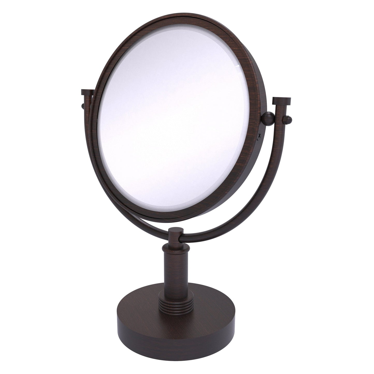 Allied Brass DM-4G/2X 8" x 8" Venetian Bronze Solid Brass Vanity Top Make-Up Mirror 2X Magnification