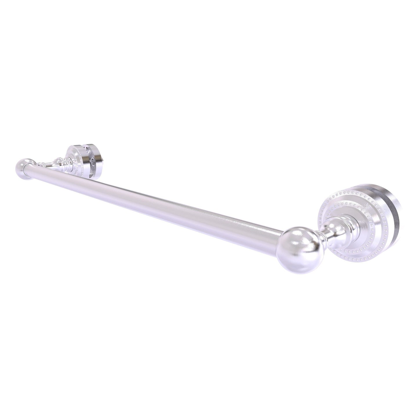 Allied Brass Dottingham 20" x 4.9" Satin Chrome Solid Brass Shower Door Towel Bar