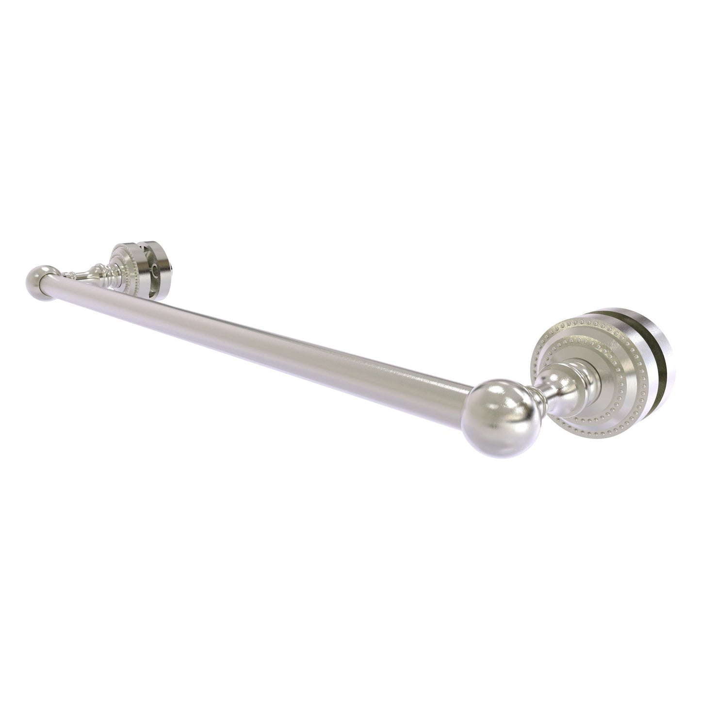 Allied Brass Dottingham 20" x 4.9" Satin Nickel Solid Brass Shower Door Towel Bar