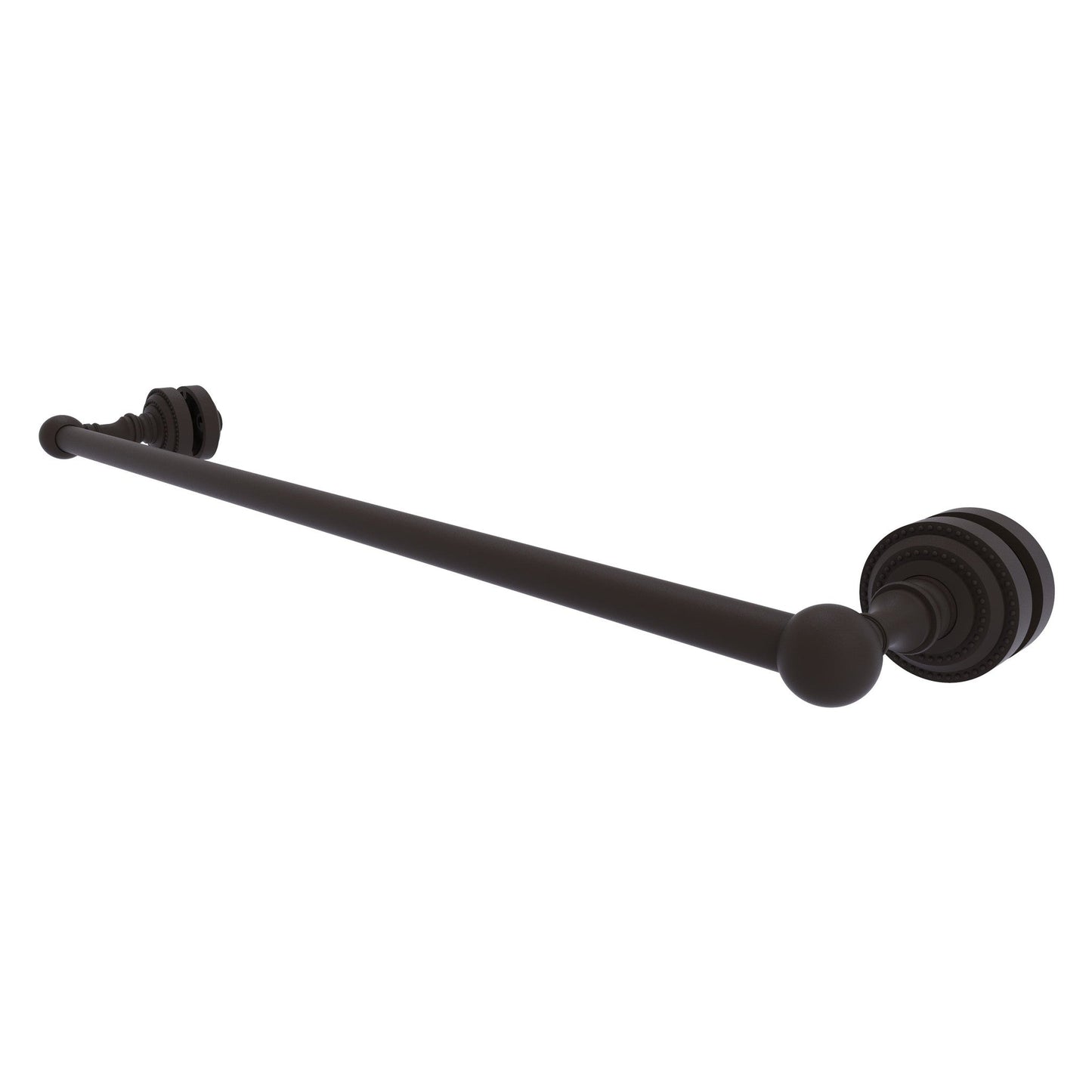 Allied Brass Dottingham 26" x 4.9" Oil Rubbed Bronze Solid Brass Shower Door Towel Bar