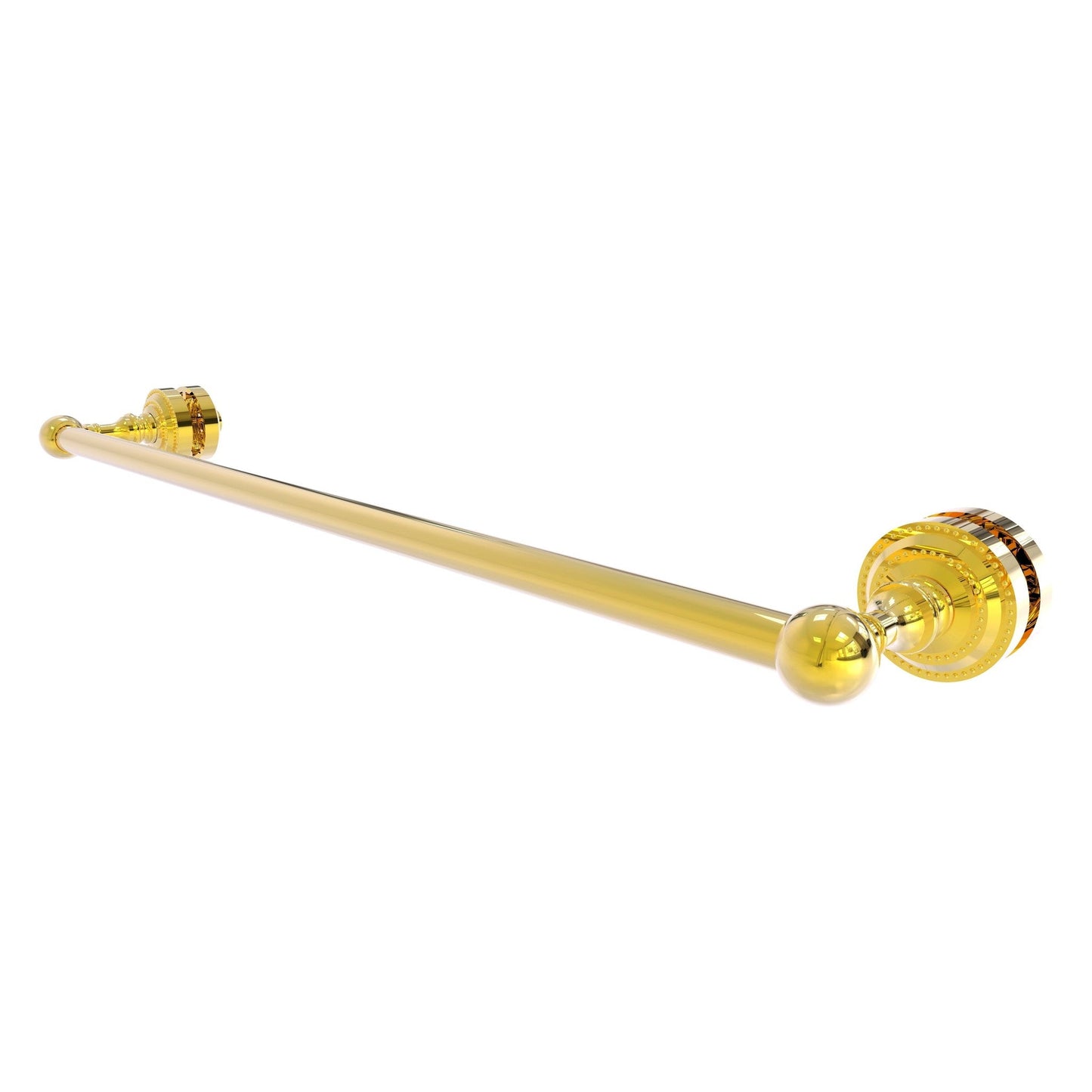 Allied Brass Dottingham 26" x 4.9" Polished Brass Solid Brass Shower Door Towel Bar