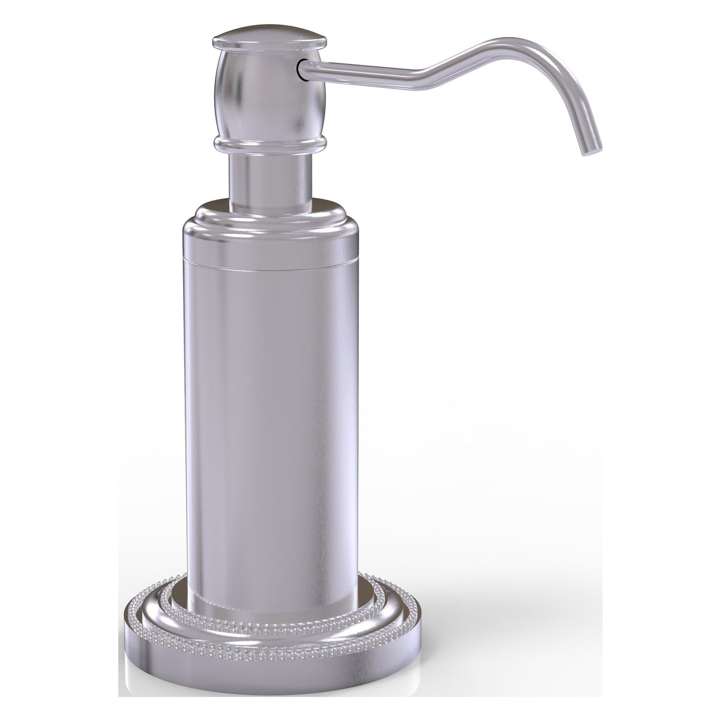 Allied Brass Dottingham 3" x 5" Satin Chrome Solid Brass Vanity Top Soap Dispenser