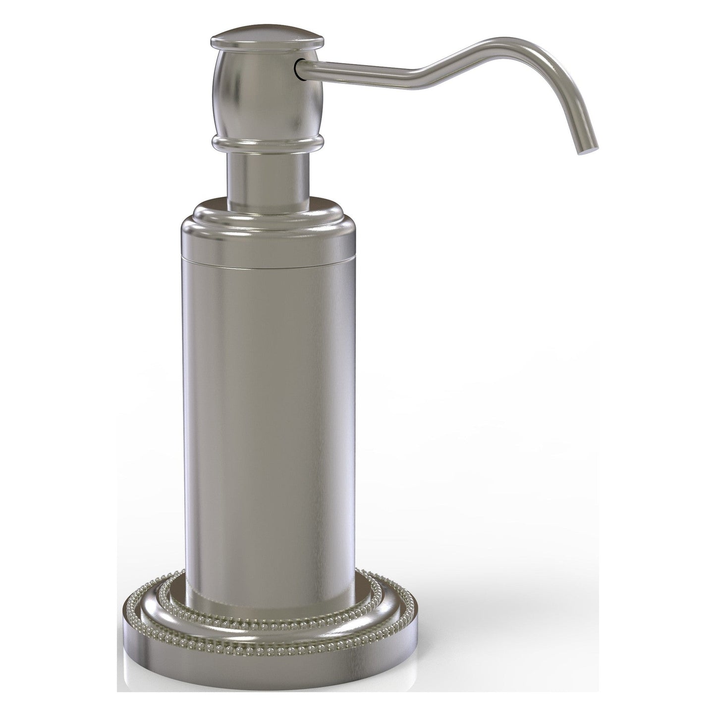 Allied Brass Dottingham 3" x 5" Satin Nickel Solid Brass Vanity Top Soap Dispenser