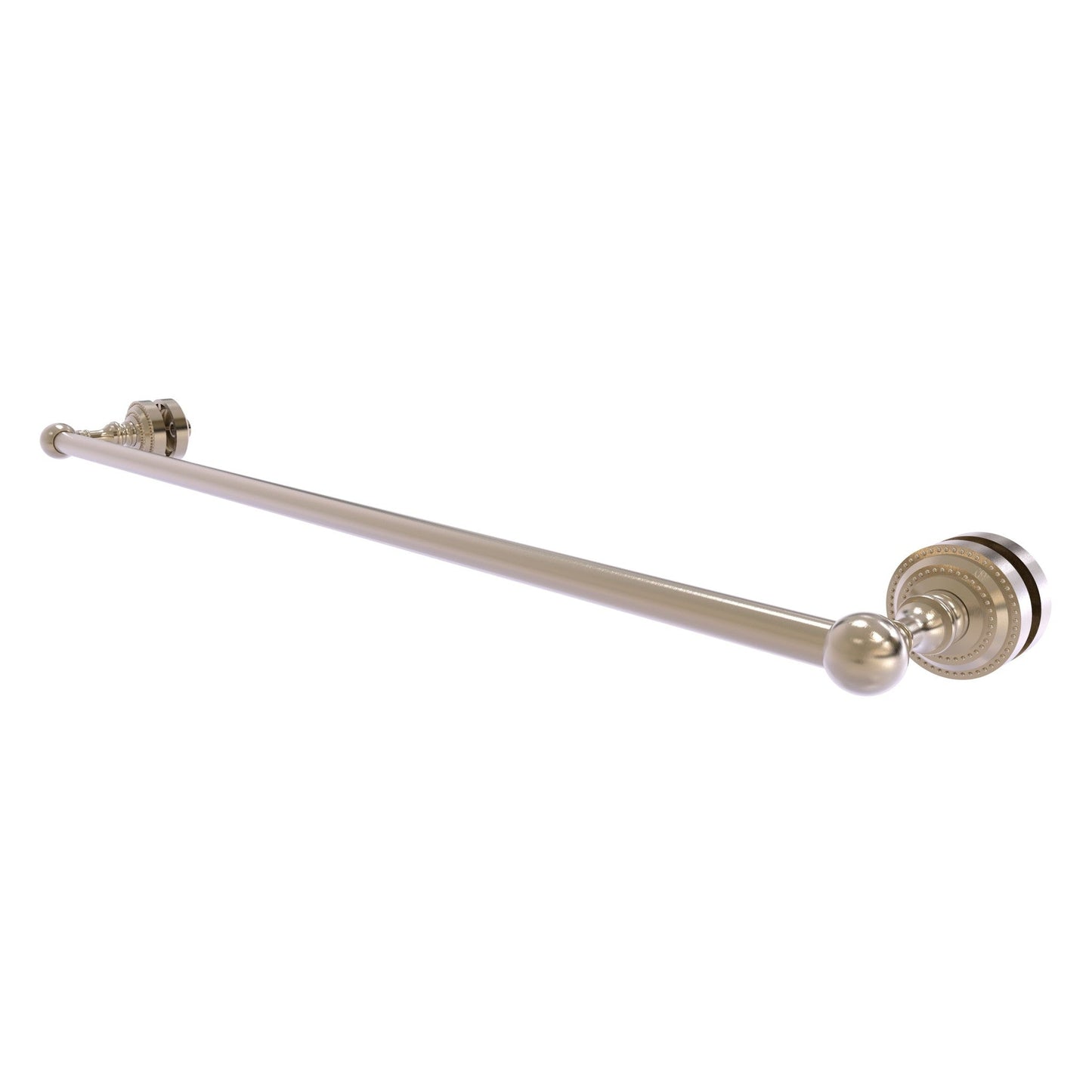 Allied Brass Dottingham 32" x 4.9" Antique Pewter Solid Brass Shower Door Towel Bar