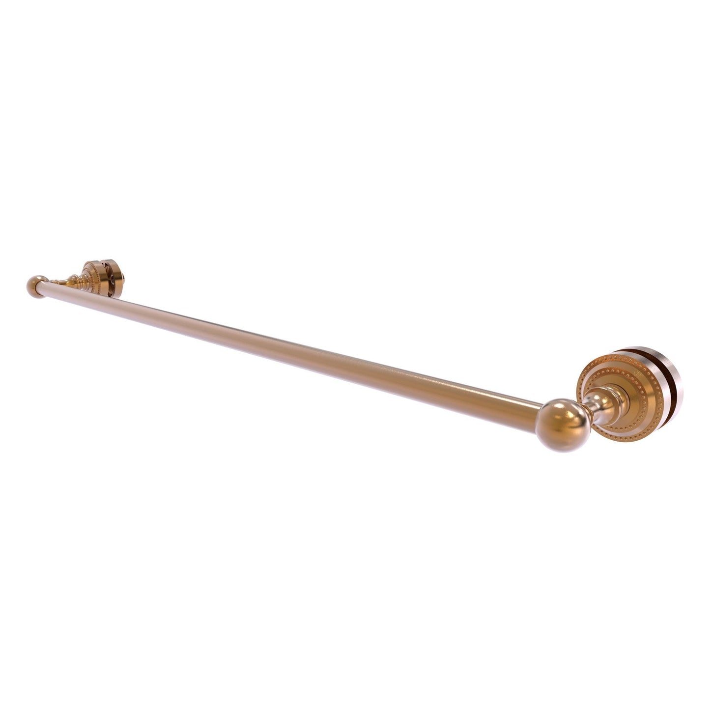 Allied Brass Dottingham 32" x 4.9" Brushed Bronze Solid Brass Shower Door Towel Bar