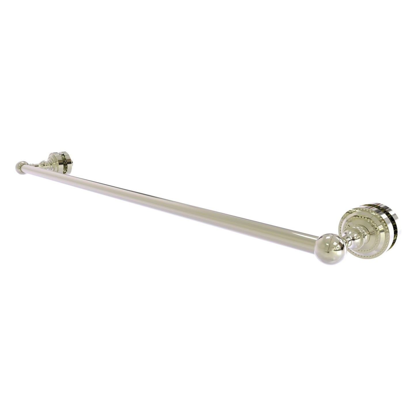 Allied Brass Dottingham 32" x 4.9" Polished Nickel Solid Brass Shower Door Towel Bar