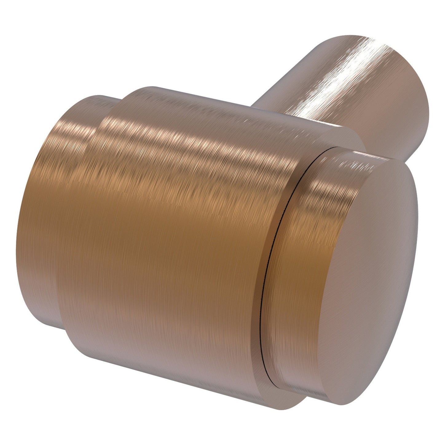 Allied Brass F-10 1" x 1" Brushed Bronze Solid Brass Cabinet Knob