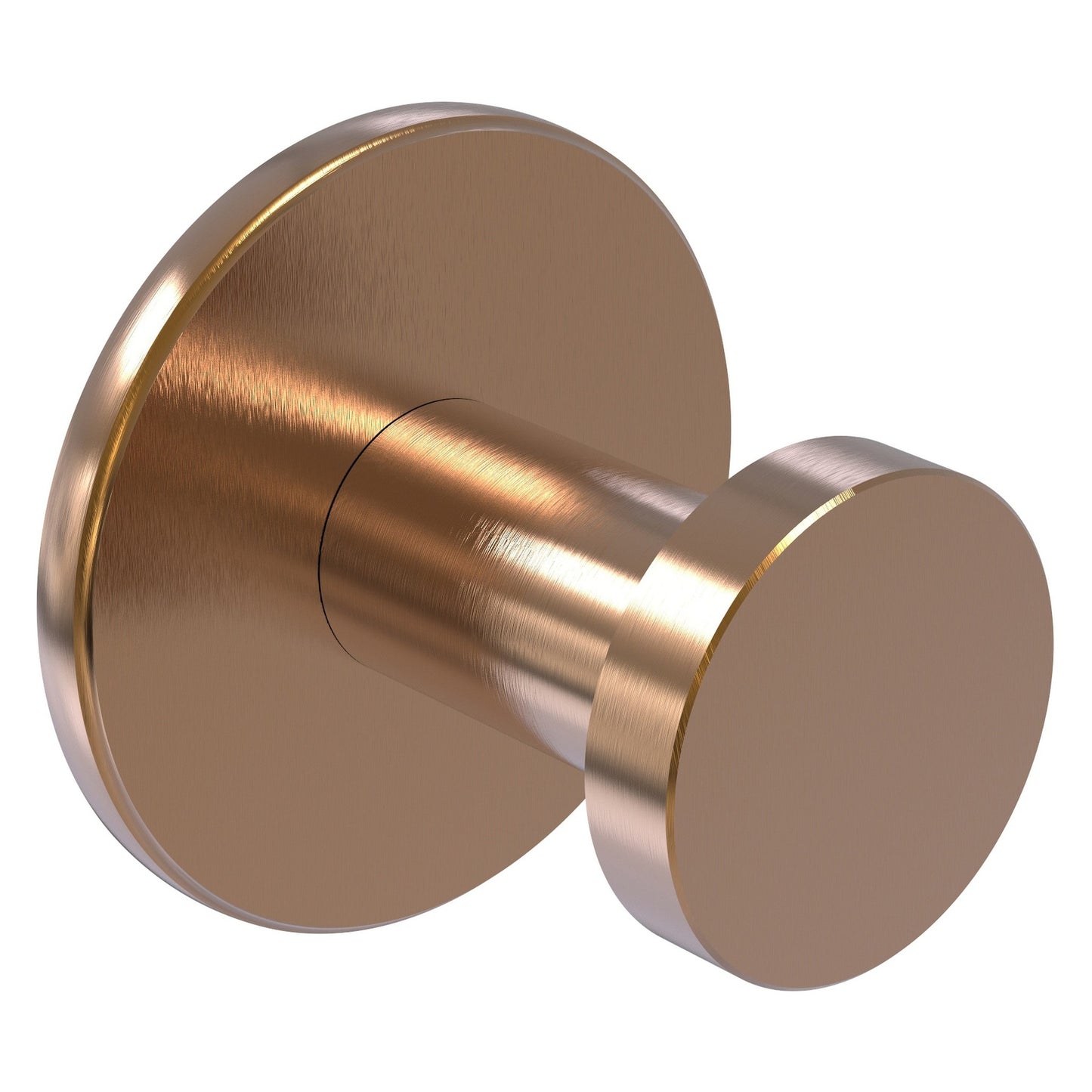 Allied Brass Fresno 3" x 2" Brushed Bronze Solid Brass Robe Hook