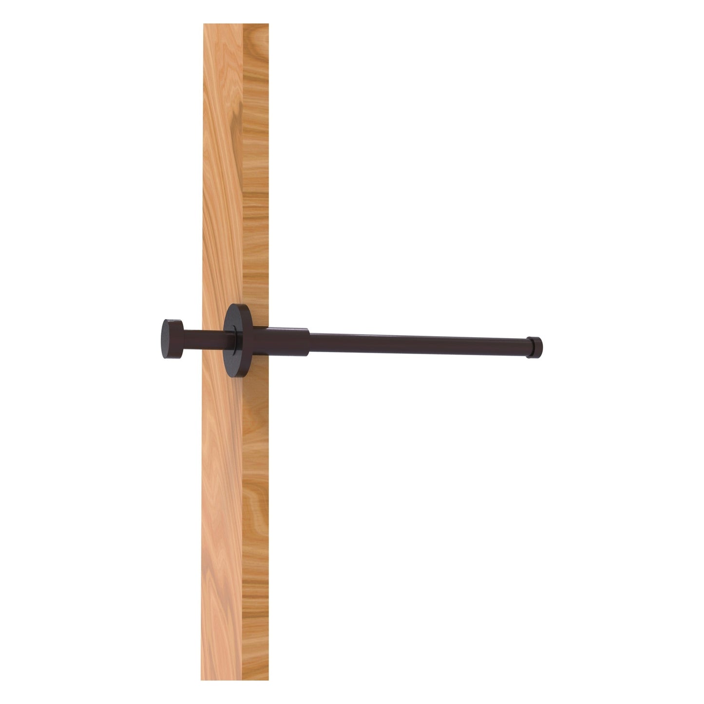 Allied Brass MD-23 10" x 2" Antique Bronze Solid Brass Modern Style Pullout Retractable Garment Rod