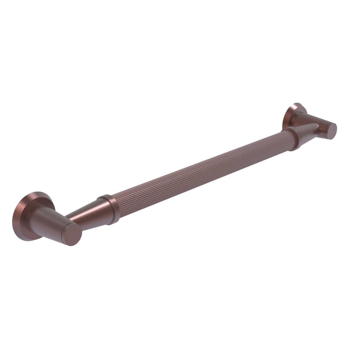 Allied Brass MD-GRR-24 26" x 3.5" Antique Copper Solid Brass Reeded Grab Bar