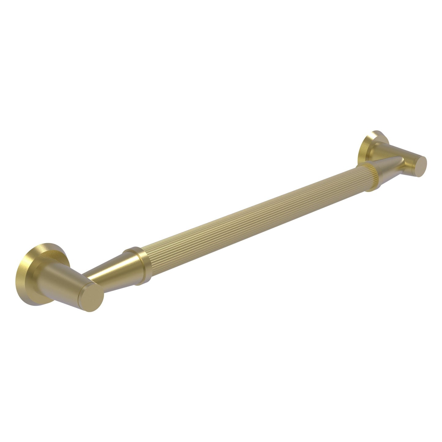 Allied Brass MD-GRR-24 26" x 3.5" Satin Brass Solid Brass Reeded Grab Bar