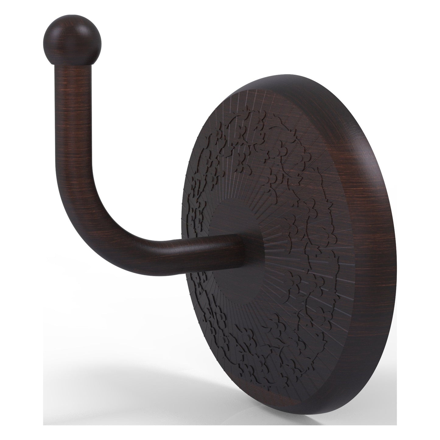 Allied Brass Monte Carlo 2" x 2.75" Venetian Bronze Solid Brass Robe Hook