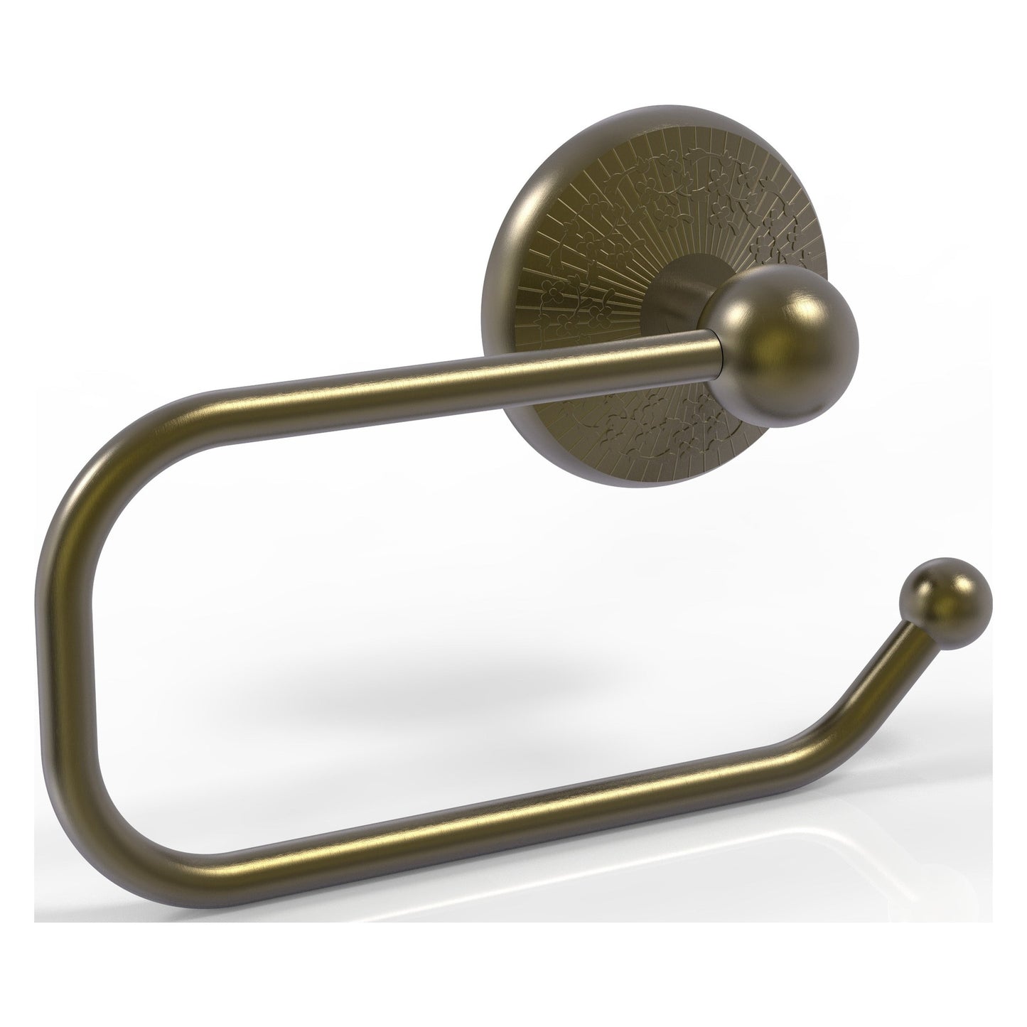 Allied Brass Monte Carlo 8" x 7" Antique Brass Solid Brass European Style Toilet Tissue Holder