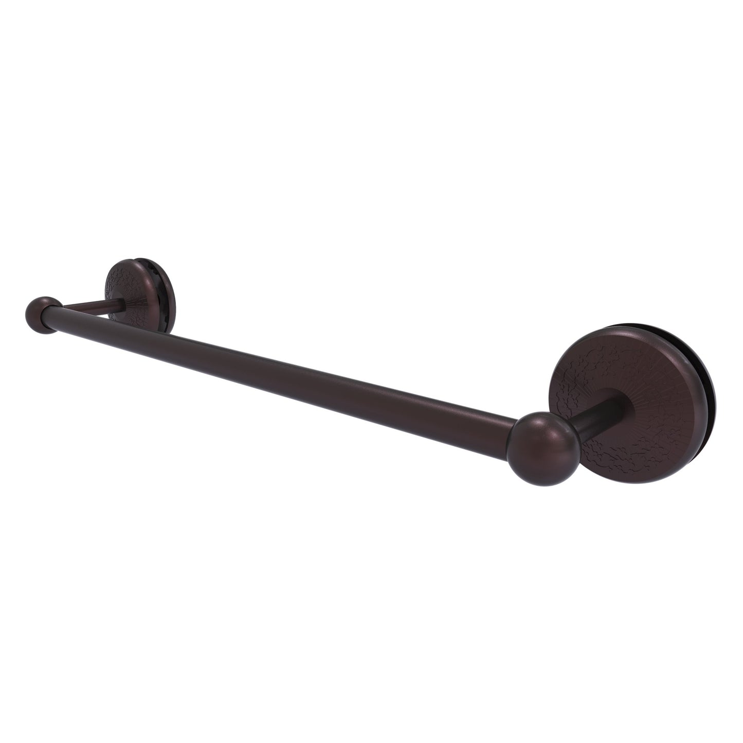 Allied Brass Monte Carlo MC-41-SM-18 21" x N/A" Antique Bronze Solid Brass Shower Door Towel Bar