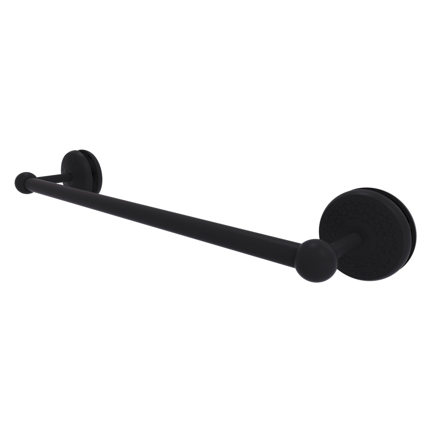 Allied Brass Monte Carlo MC-41-SM-18 21" x N/A" Matte Black Solid Brass Shower Door Towel Bar
