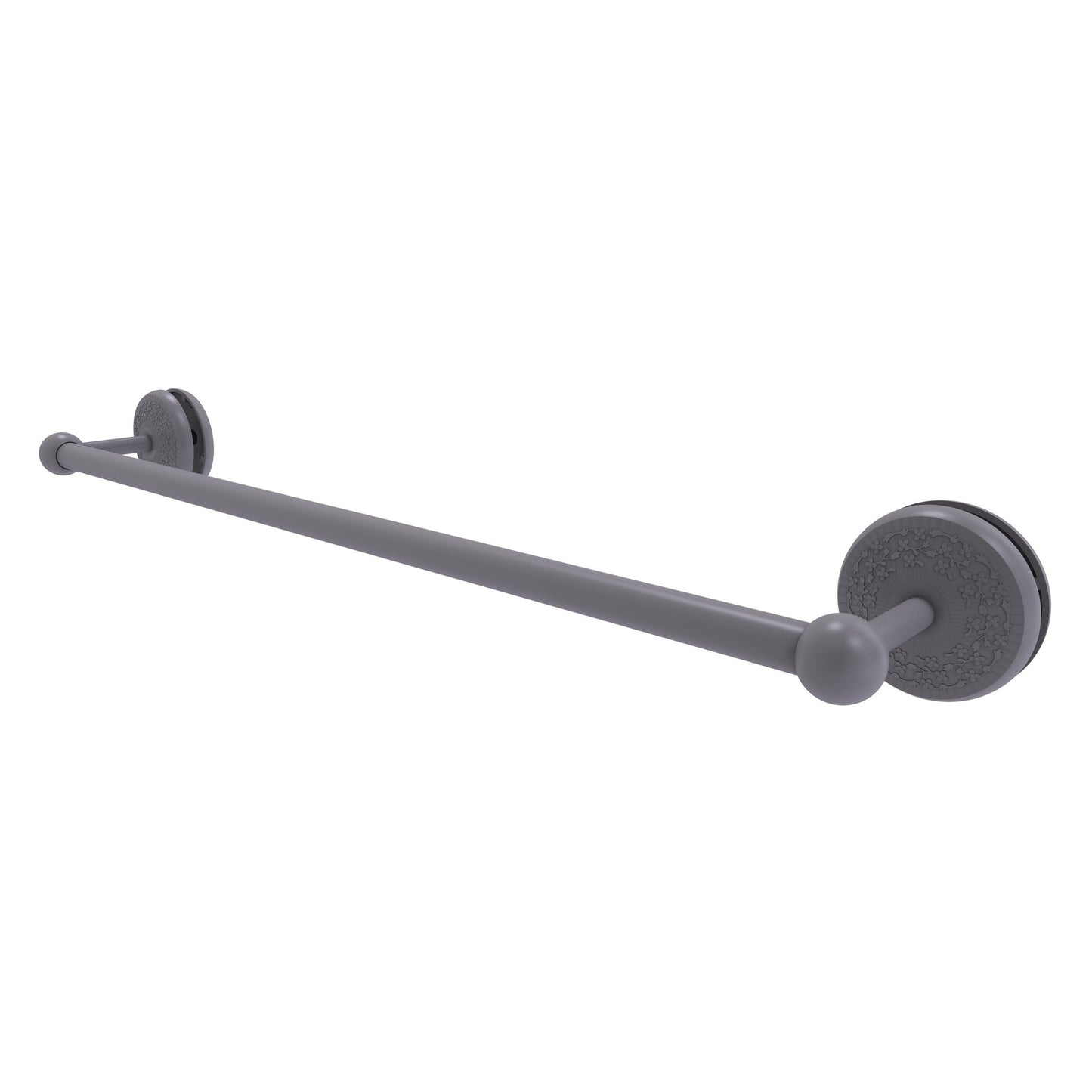 Allied Brass Monte Carlo MC-41-SM-24 27" x N/A" Matte Gray Solid Brass Shower Door Towel Bar