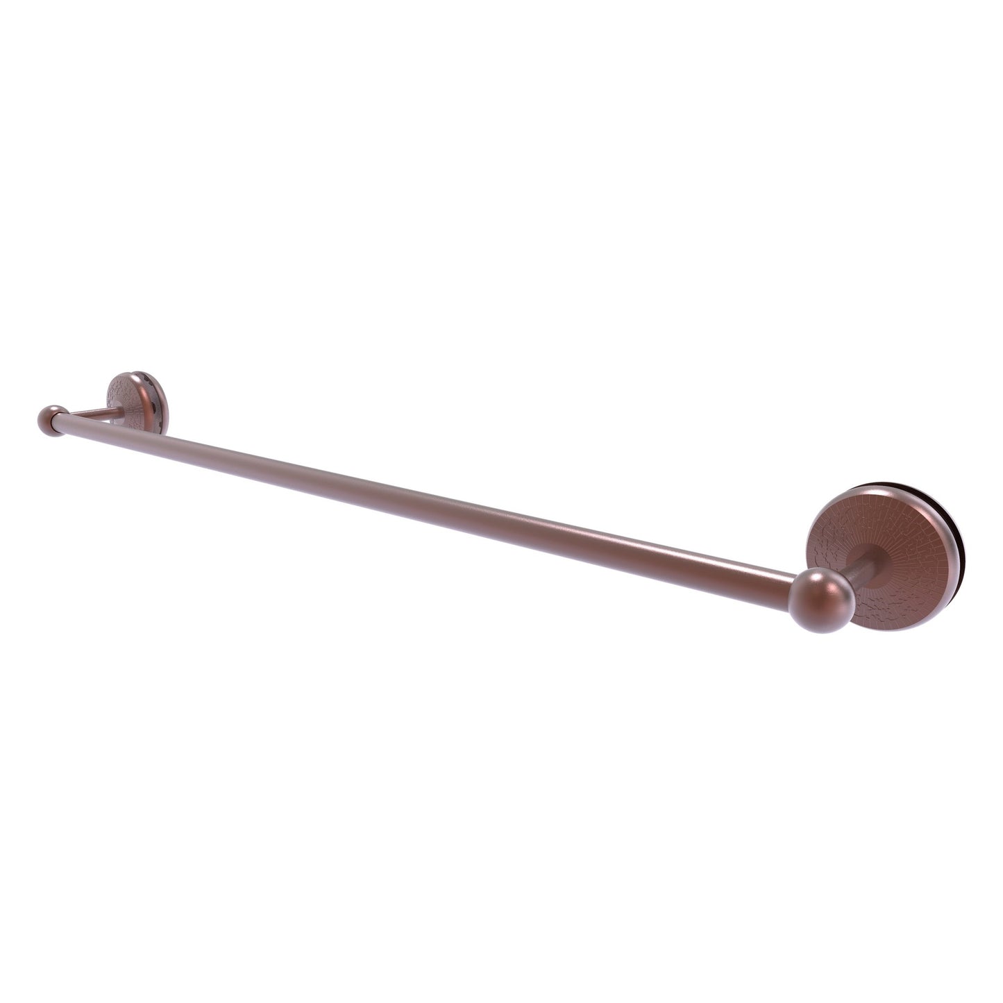 Allied Brass Monte Carlo MC-41-SM-30 33" x N/A" Antique Copper Solid Brass Shower Door Towel Bar