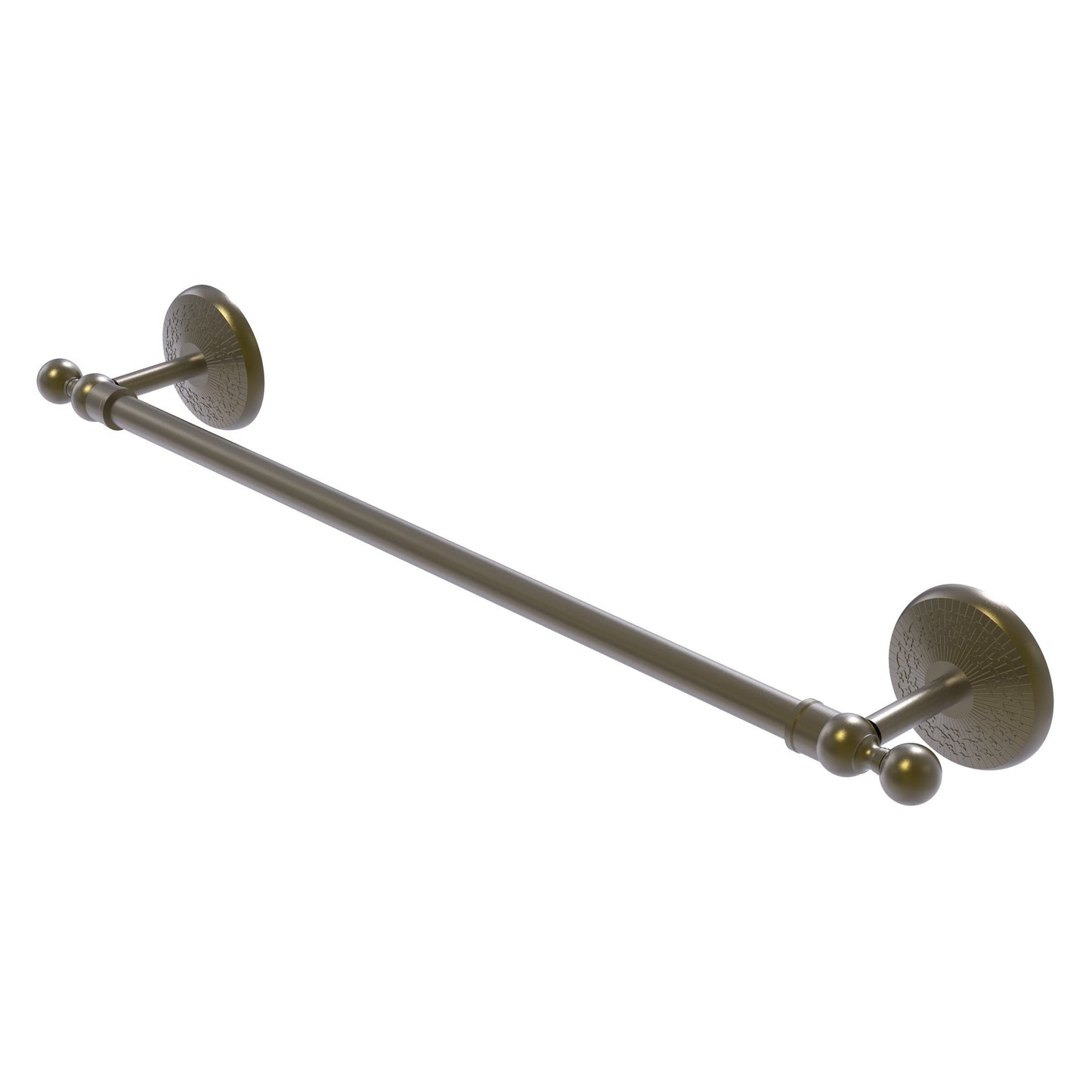 Allied Brass Monte Carlo MC-41/18 18" x 21" Antique Brass Solid Brass Towel Bar