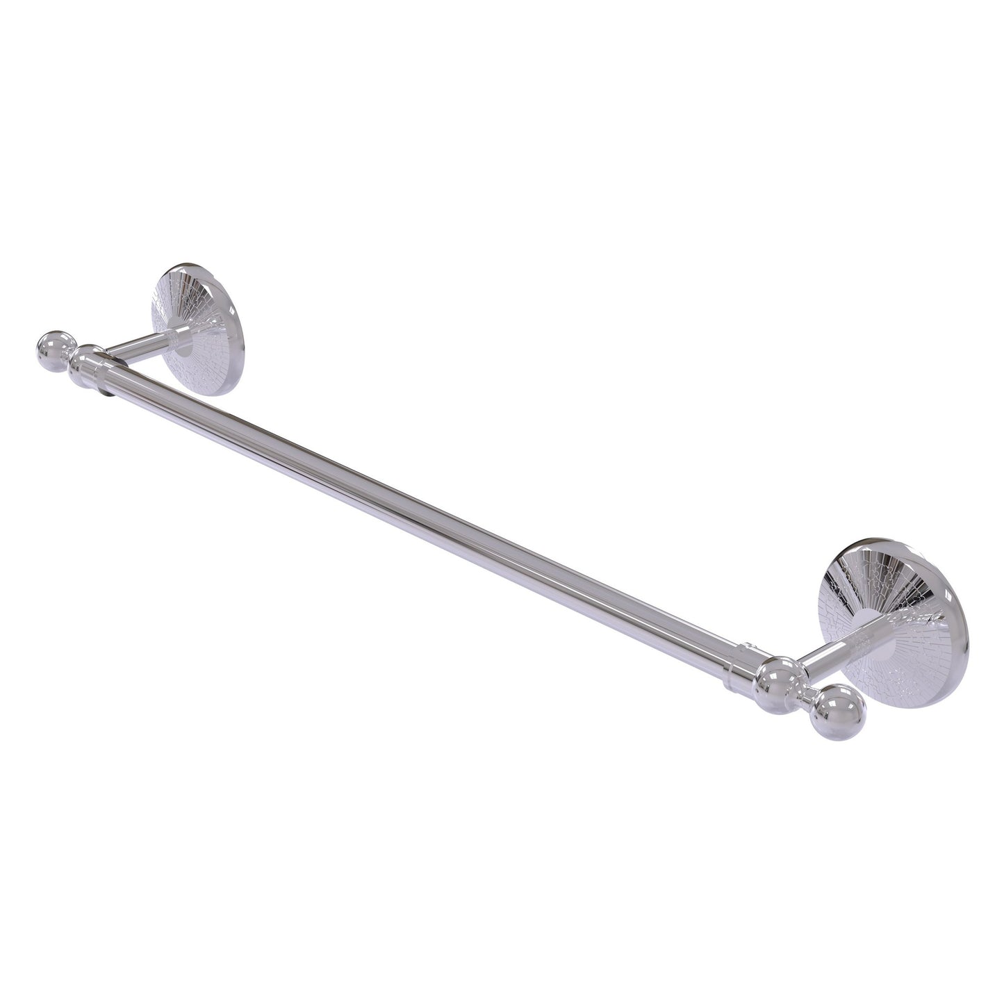 Allied Brass Monte Carlo MC-41/18 18" x 21" Polished Chrome Solid Brass Towel Bar