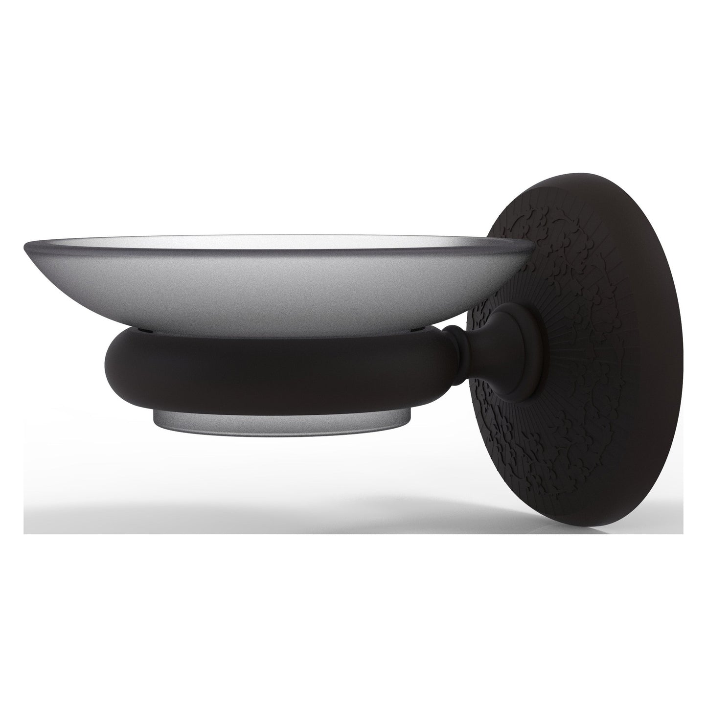 Allied Brass Monte Carlo MC-62 3" x 4.5" Oil Rubbed Bronze Solid Brass Wall-Mounted Soap Dish