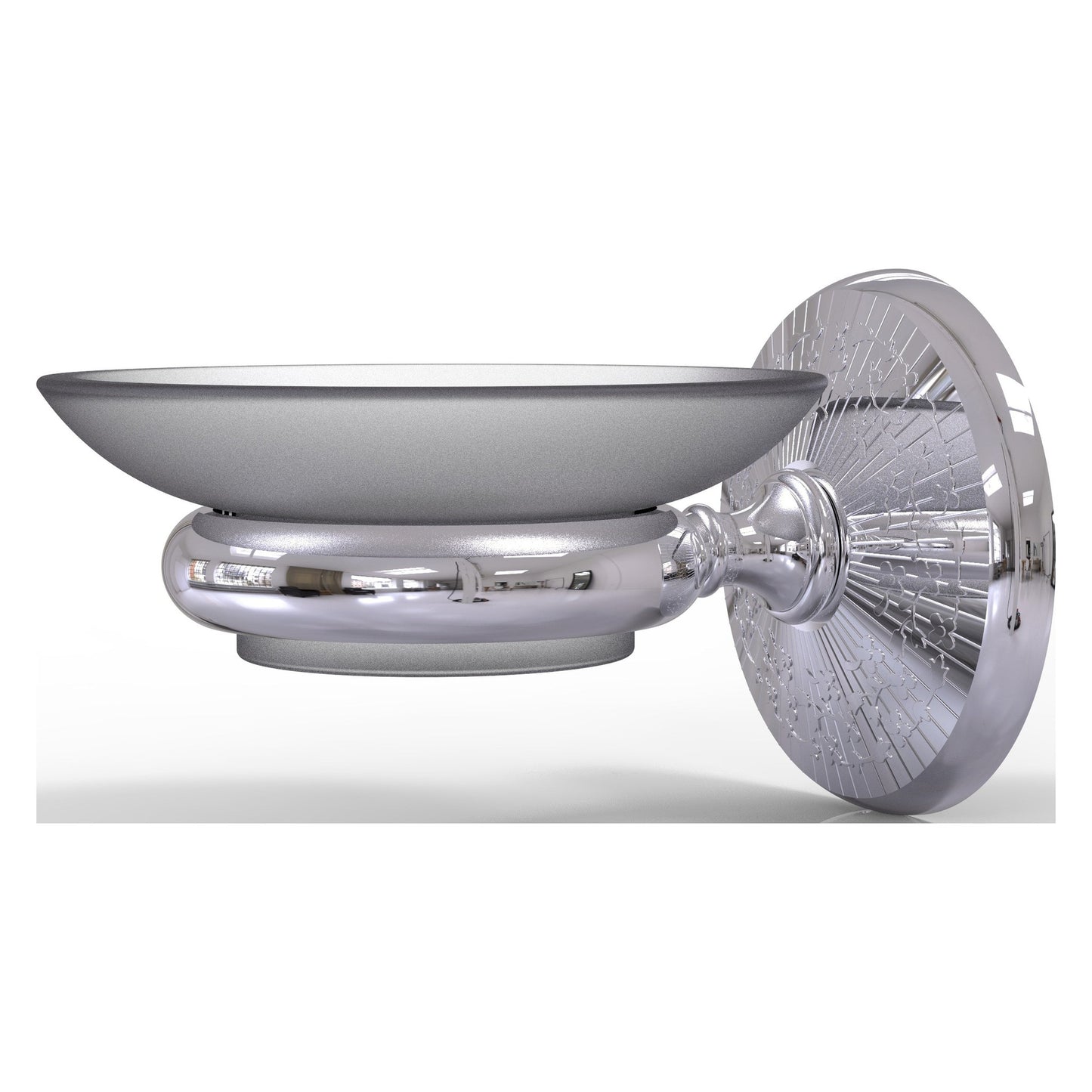 Allied Brass Monte Carlo MC-62 3" x 4.5" Polished Chrome Solid Brass Wall-Mounted Soap Dish