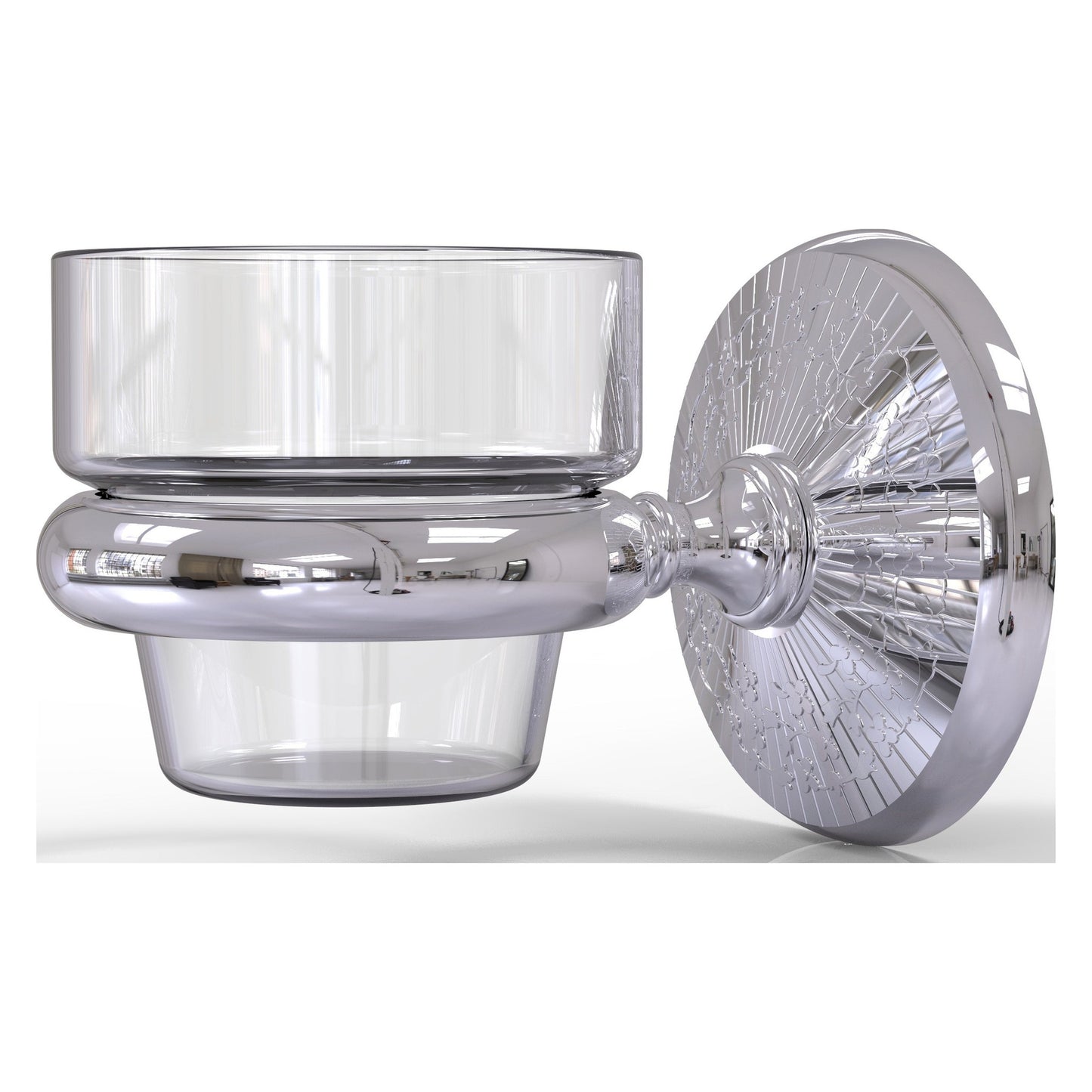 Allied Brass Monte Carlo MC-64 3.1" x 2.5" Polished Chrome Solid Brass Wall-Mounted Votive Candle Holder