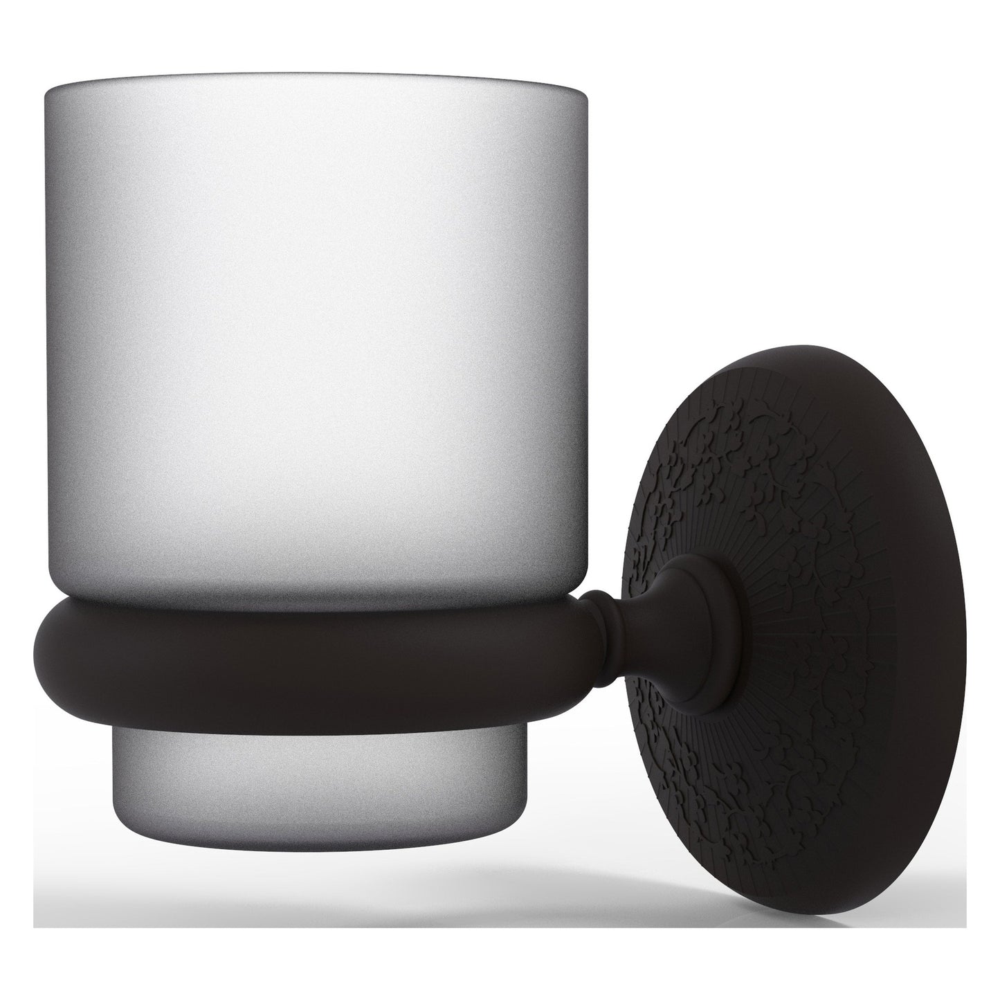 Allied Brass Monte Carlo MC-66 3.1" x 2.5" Oil Rubbed Bronze Solid Brass Wall-Mounted Tumbler Holder
