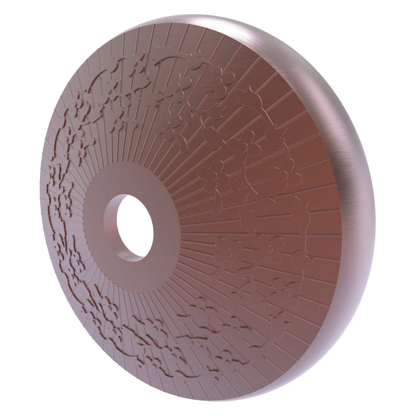 Allied Brass Monte Carlo MC-98 3" Antique Copper Solid Brass Shower Curtain Rod Brackets