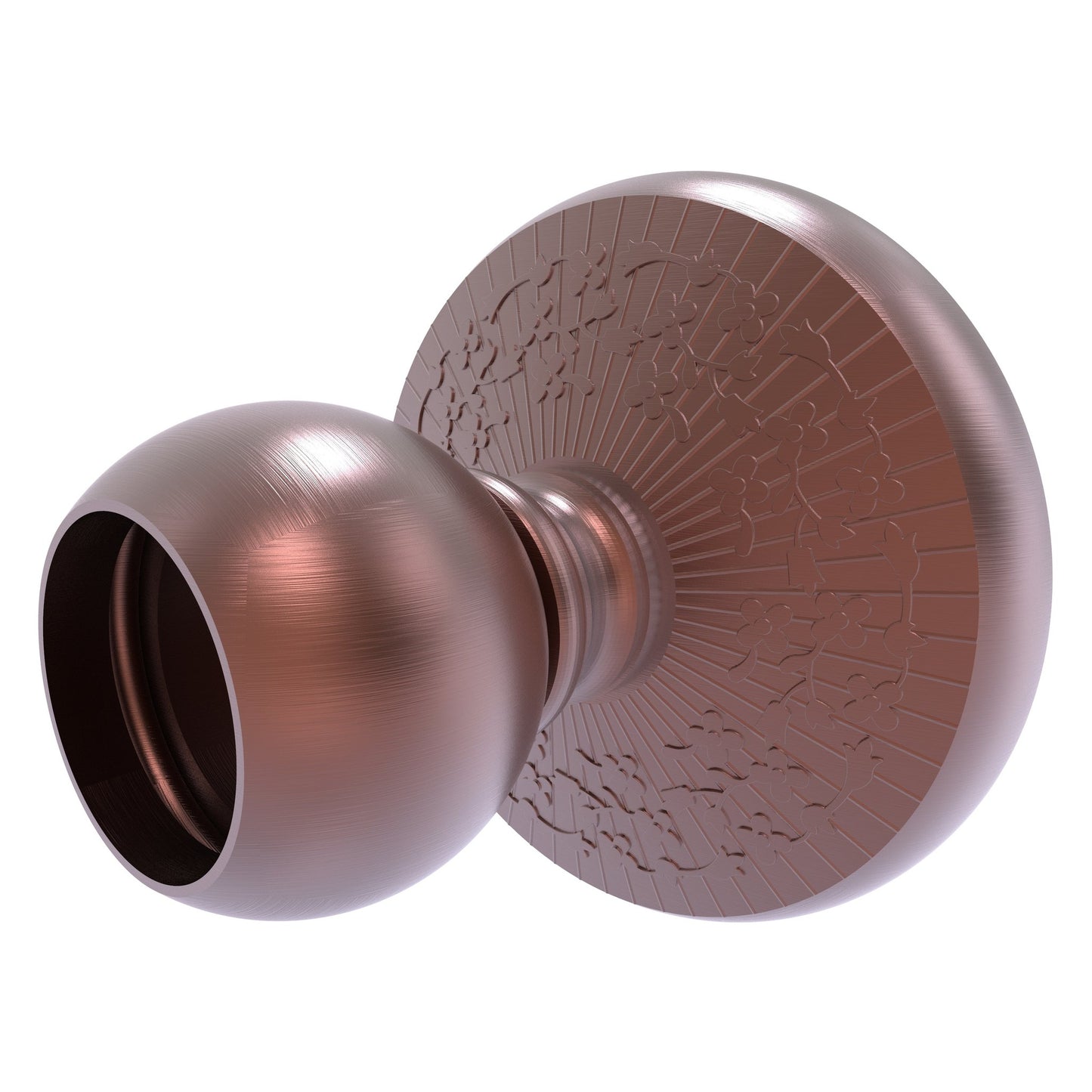 Allied Brass Monte Carlo MC-99 3" Antique Copper Solid Brass Shower Curtain Rod Brackets