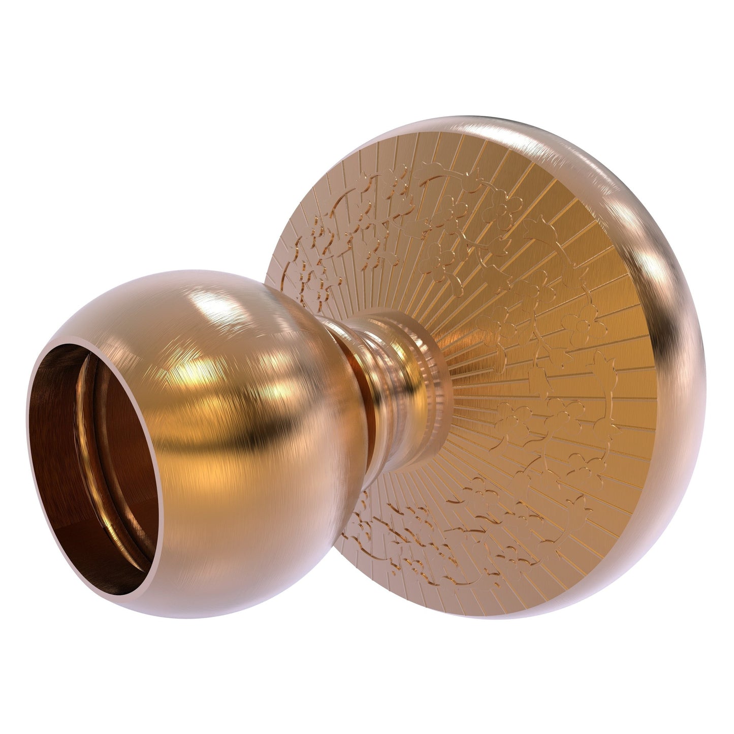 Allied Brass Monte Carlo MC-99 3" Brushed Bronze Solid Brass Shower Curtain Rod Brackets