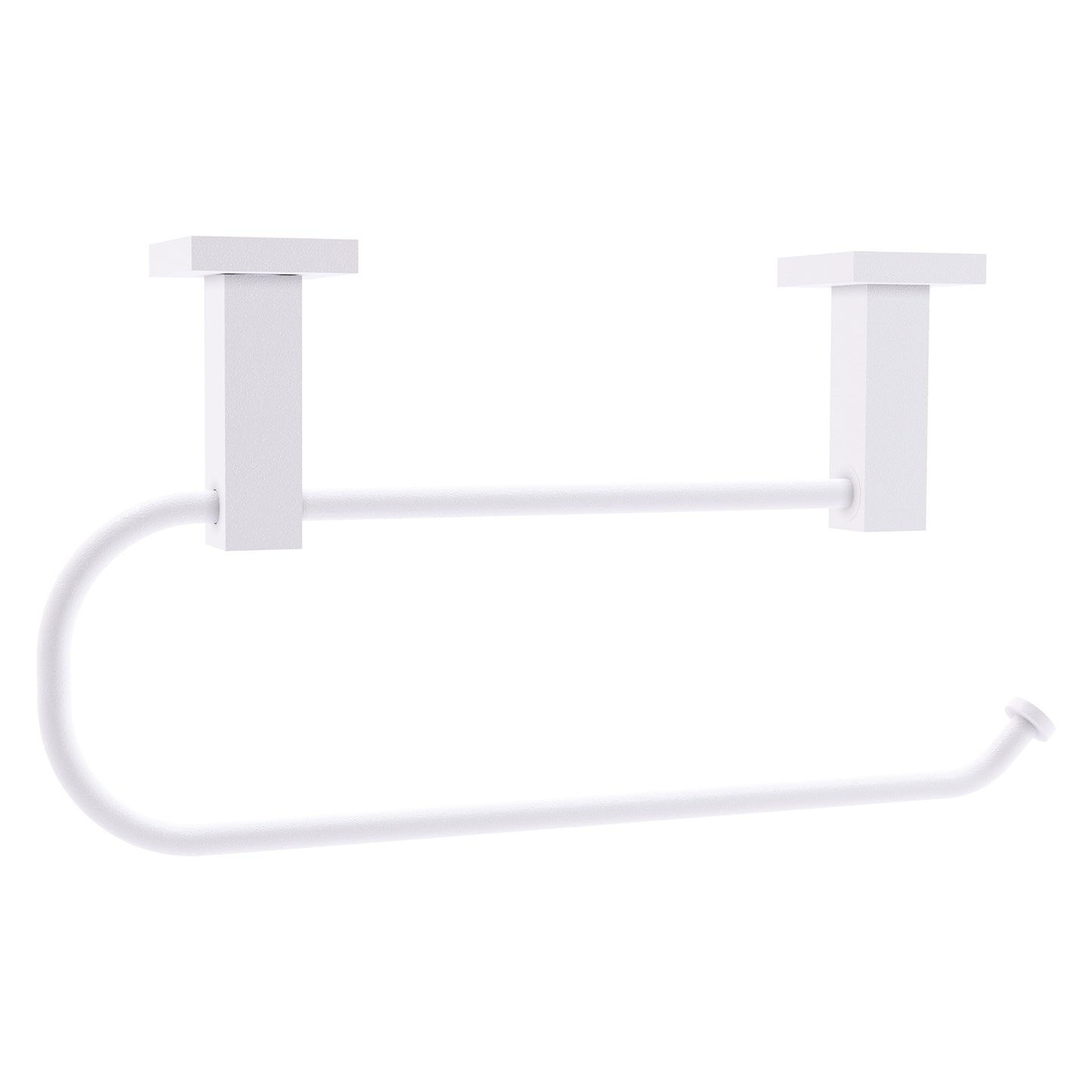Allied Brass Montero 14.1" x 7.4" Matte White Solid Brass Under Cabinet Paper Towel Holder
