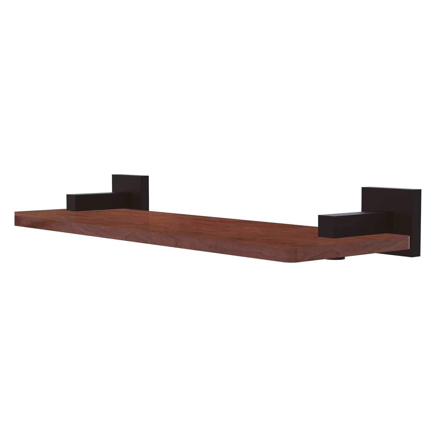 Allied Brass Montero 16" x 5" Oil Rubbed Bronze Solid Brass Solid IPE Ironwood Shelf